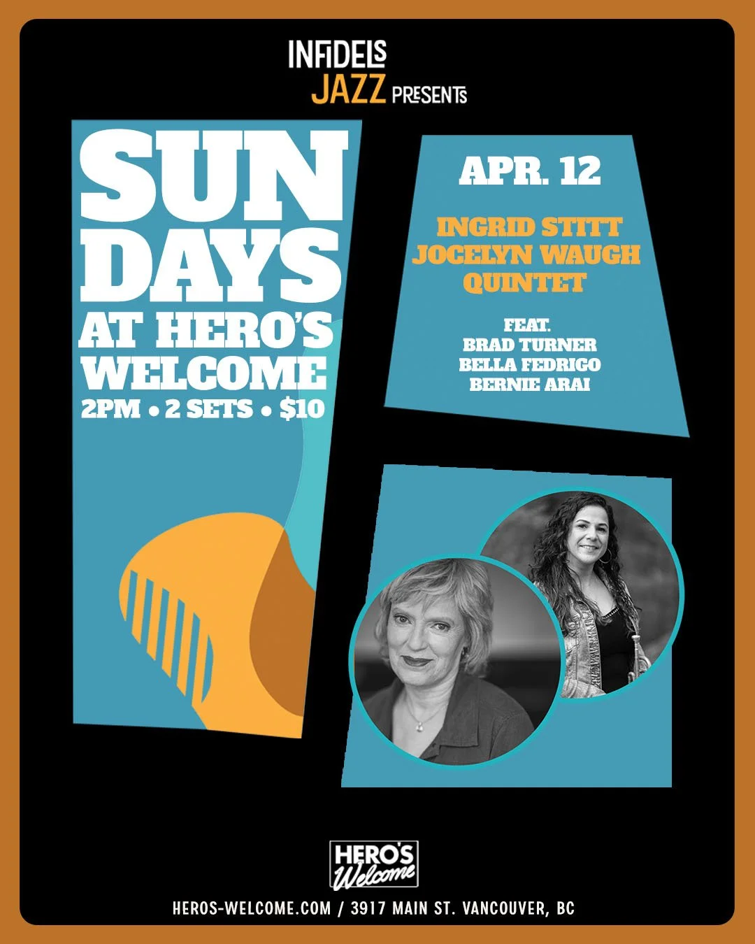Infidels Jazz presents Sunday Afternoons at Hero's Welcome