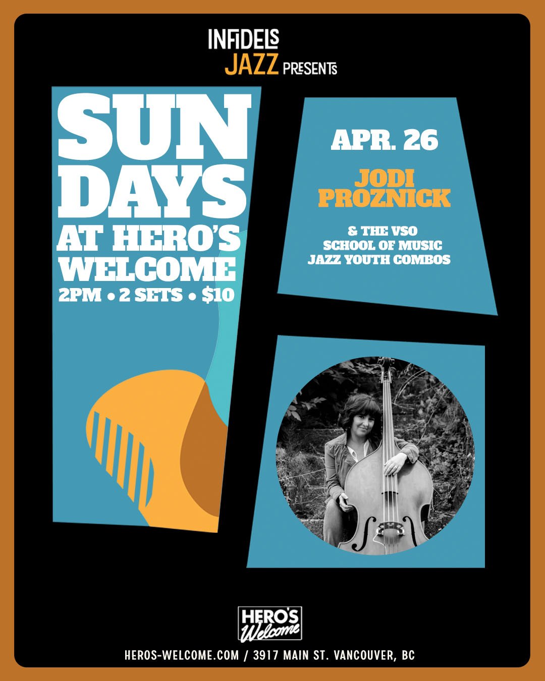 Infidels Jazz presents Sunday Afternoons at Hero's Welcome