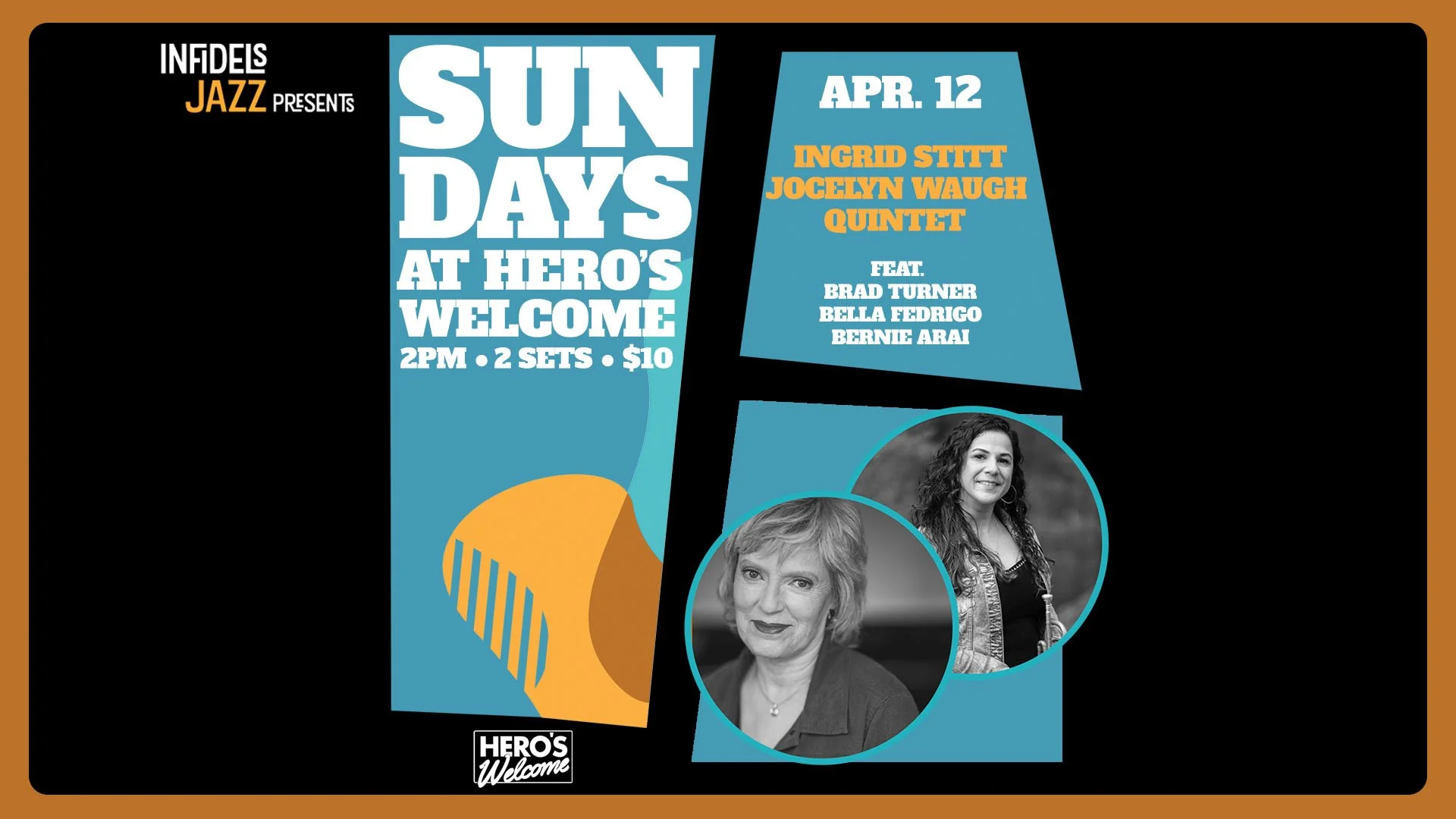Infidels Jazz presents Sunday Afternoons at Hero's Welcome