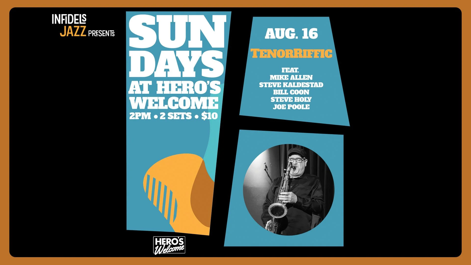 Infidels Jazz presents Sunday Afternoons at Hero's Welcome