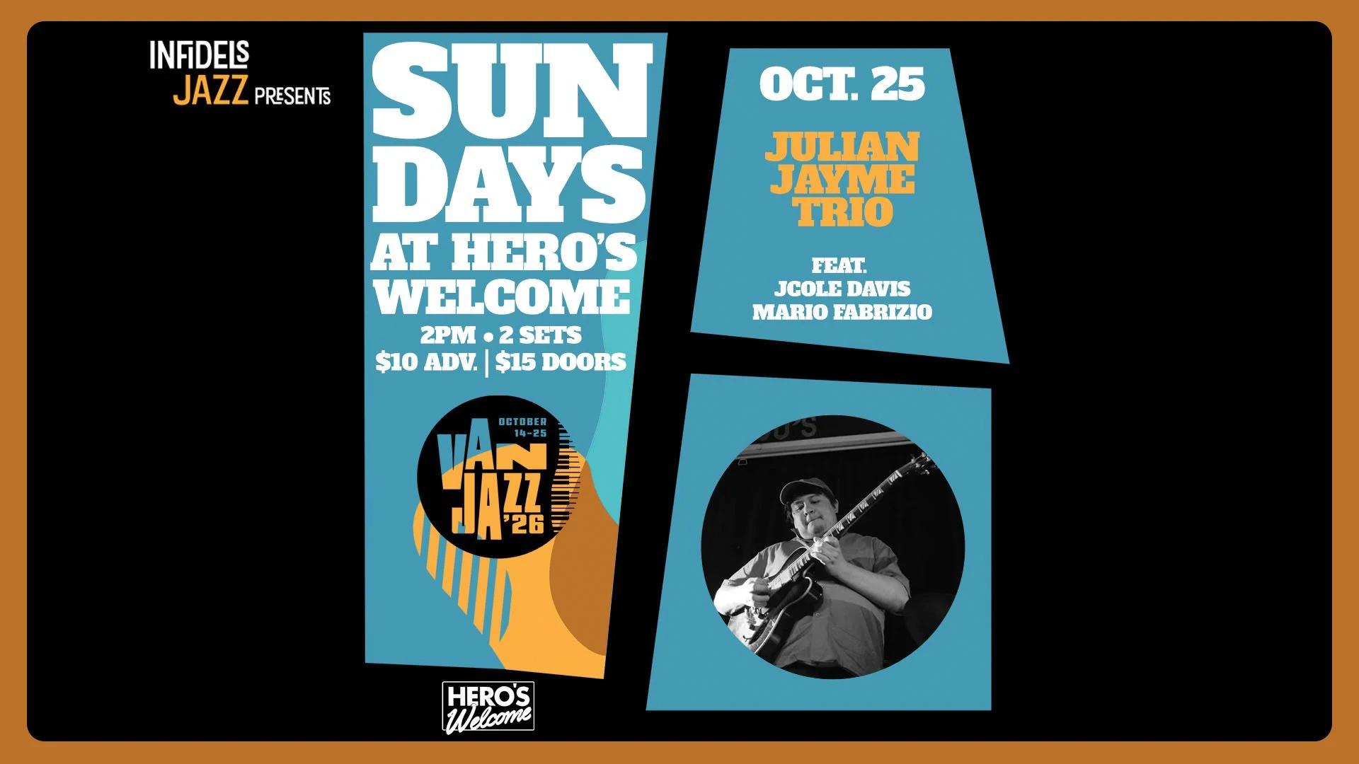 Infidels Jazz presents Sunday Afternoons at Hero's Welcome