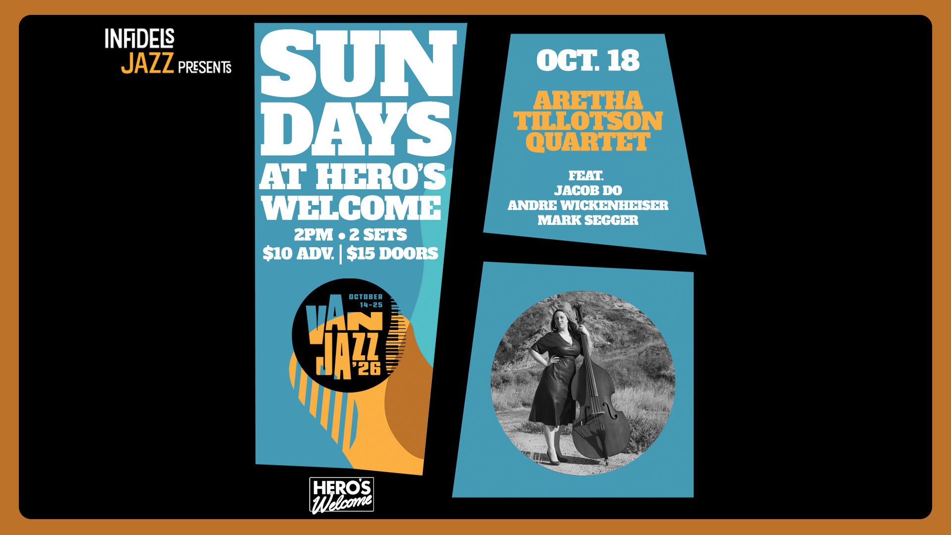 Infidels Jazz presents Sunday Afternoons at Hero's Welcome