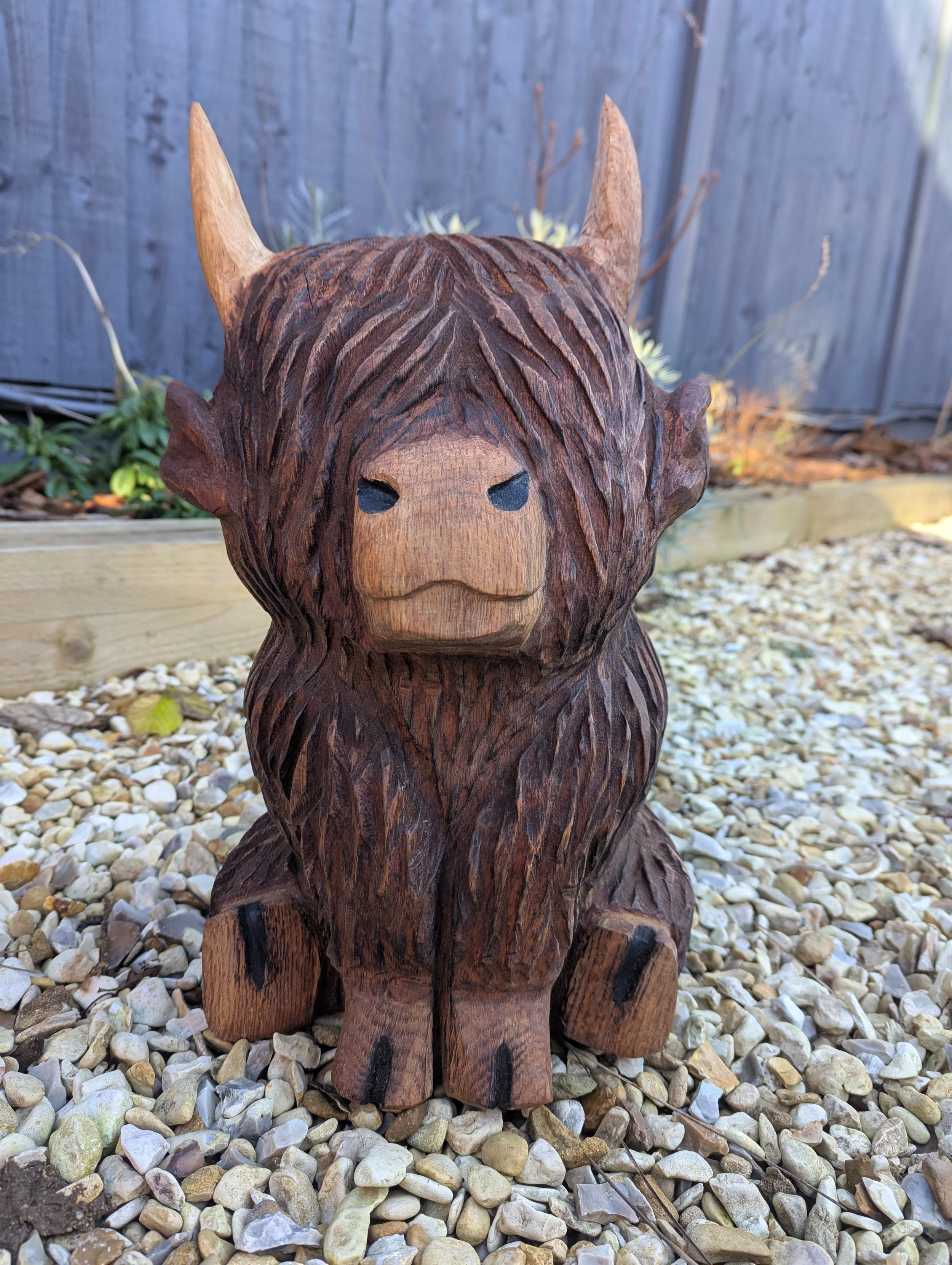 Highland Cow Carvings