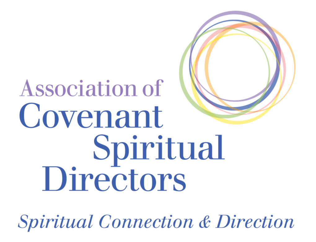 Logo of Covenant Spiritual Directors Association with a colorful circular design and text.