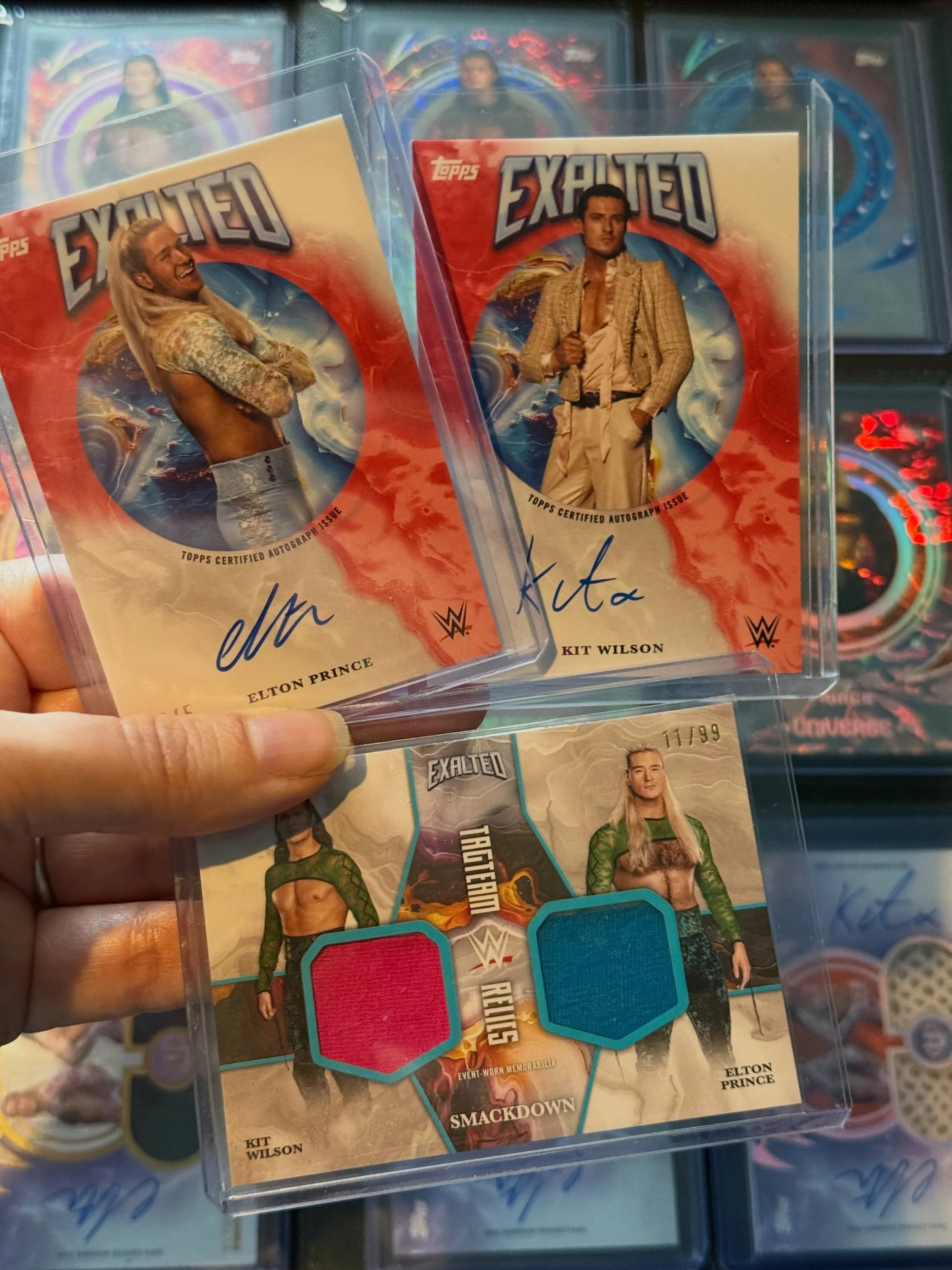New additions to (and much needed binder upgrade for) the Pretty Deadly PC.

Yes. Boy.

#PrettyDeadly #WWECards #WrestlingCards