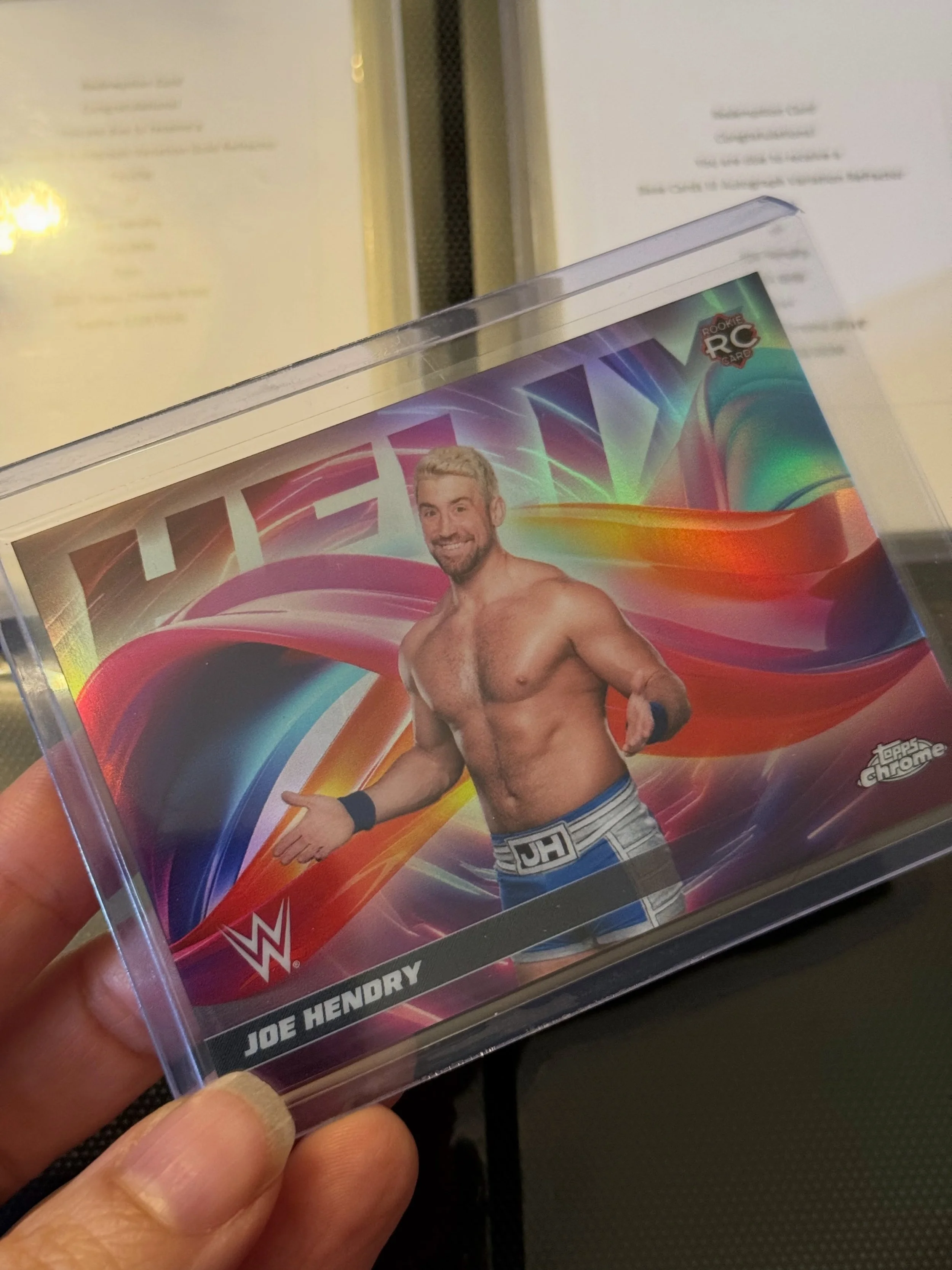 Of course we have it. 

Scott McTominay may be eluding me but this Scottish legend in the making is well represented in the PC. 

We Believe.

#wwecards #toppschrome #wrestlingcards #joehendry