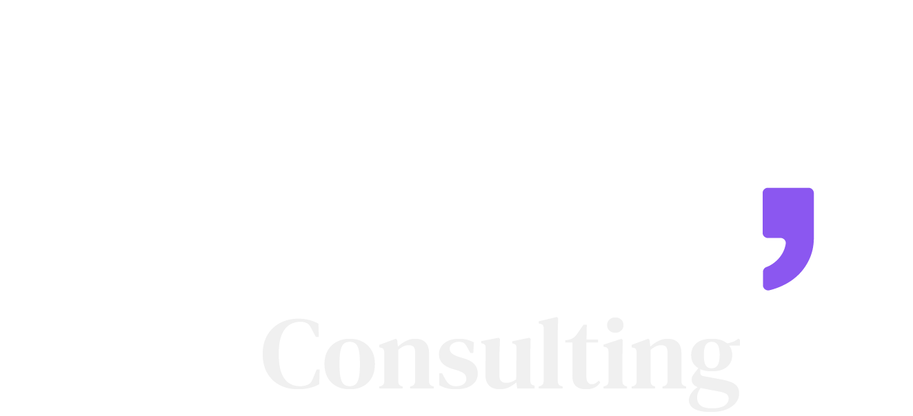 WinK Consulting logo with stylized text and a purple apostrophe.