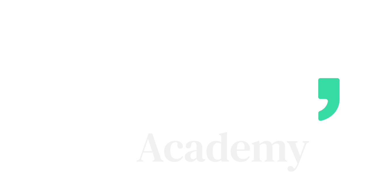 Logo of Wink Academy with the word 'wink' in large white letters, a teal apostrophe, and 'Academy' written below.