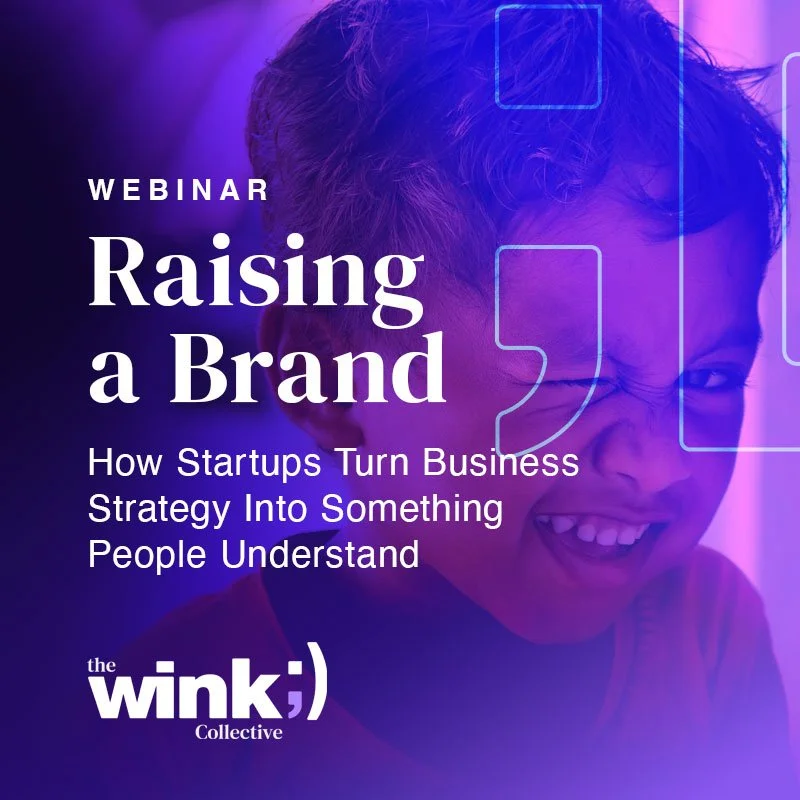 Raising a Brand. Image of child winking