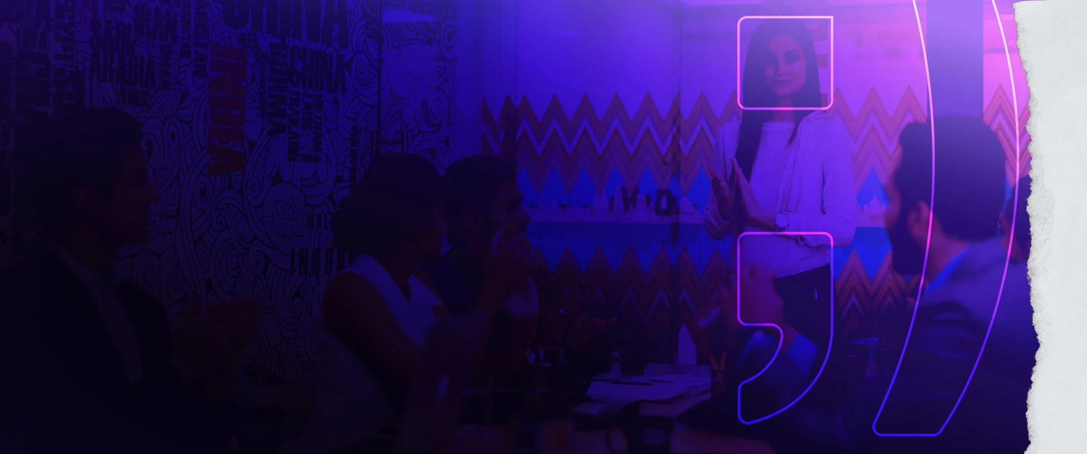 Group of people in a design meeting