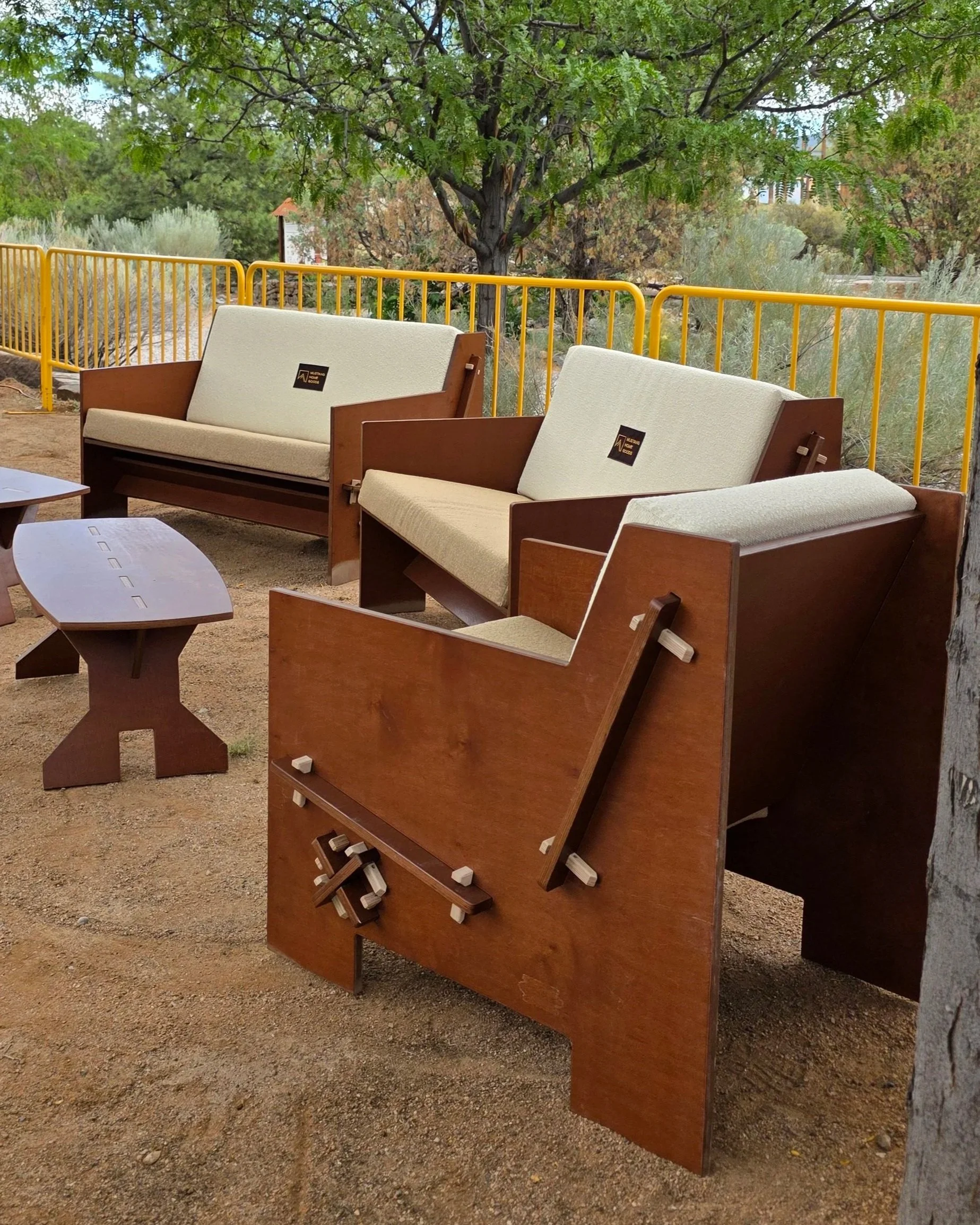 Furniture rental sets in New Mexico featuring chairs, couches, and table sets.