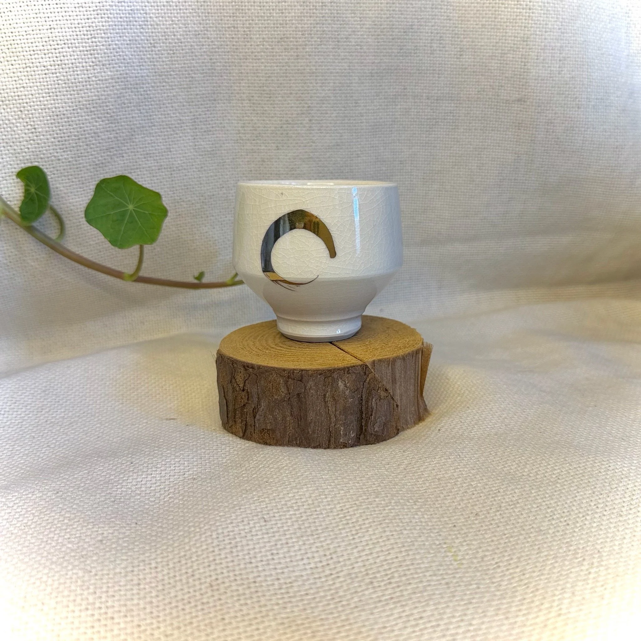 Sake Cup # 6 (Gold Lustre)