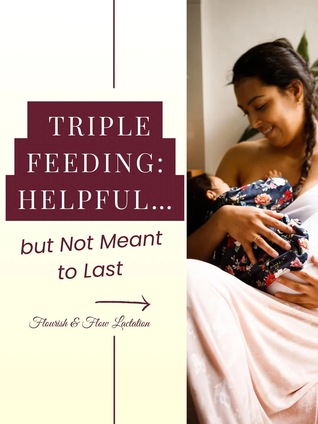 🤱 Triple Feeding: Helpful, but Not Forever 🍼

💧 Triple feeding means nursing your baby, feeding expressed milk (or formula), and pumping, all in one cycle.

Sometimes, it&rsquo;s a bridge that helps a family through the early days of feeding chall