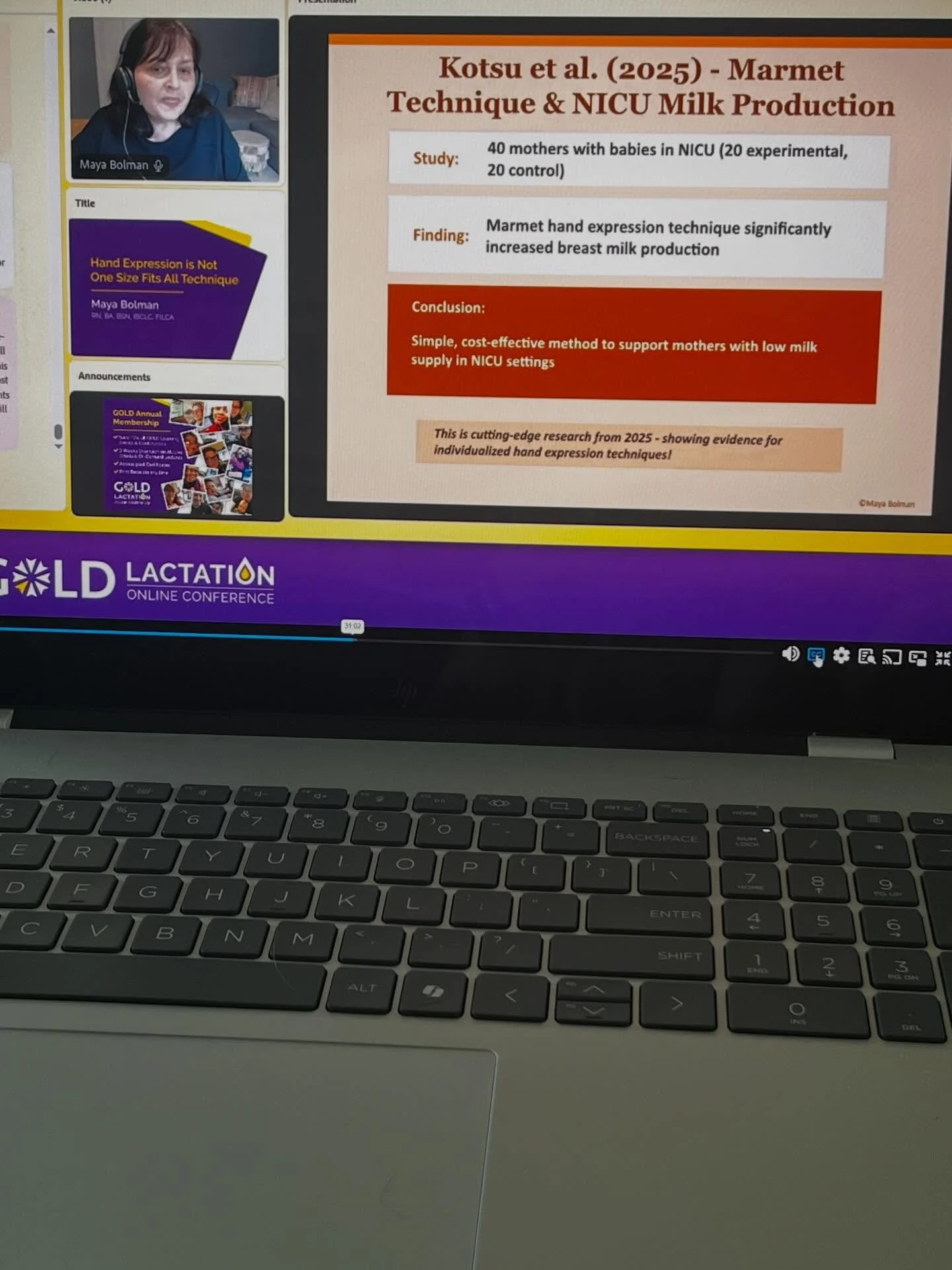 Always learning so I can better support you 🤍

I&rsquo;m tuning into the @goldlearning Lactation Conference (celebrating 20 years!) and this session really stood out. 

We&rsquo;re looking at emerging research on hand expression, specifically the Ma