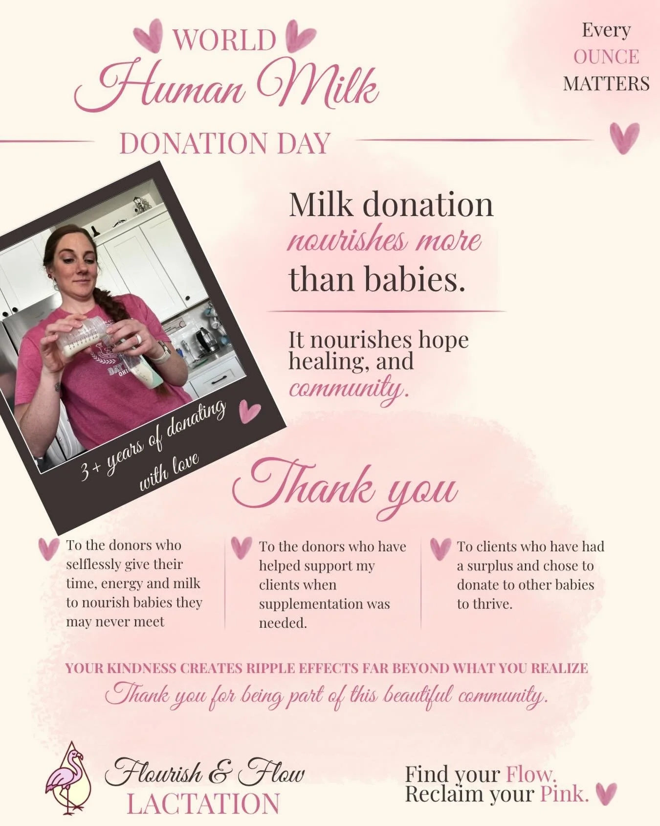 🤍 Today is World Human Milk Donation Day 🤍

I&rsquo;ve been donating breastmilk since my first daughter was born over 3 years ago, and over that time I&rsquo;ve seen firsthand how powerful milk sharing and donation can be.

To the families who dona