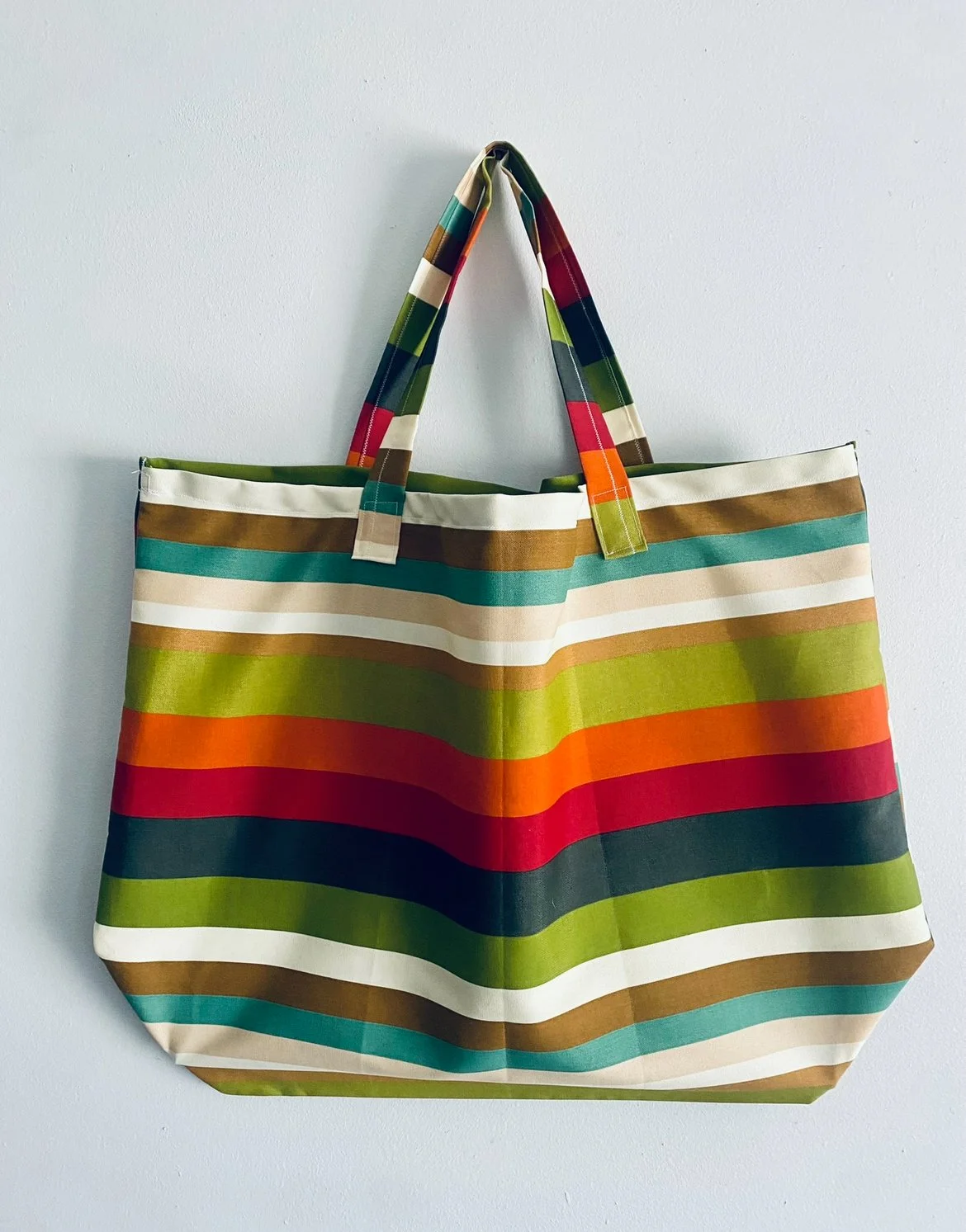 Popsicle -  Multicolor Striped Tote Bag
