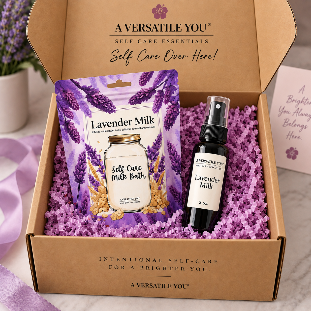 Lavender Milk Self-Care Duo