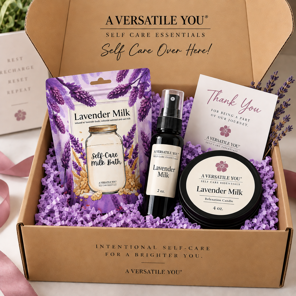 Lavender Milk  Self-Care Experience