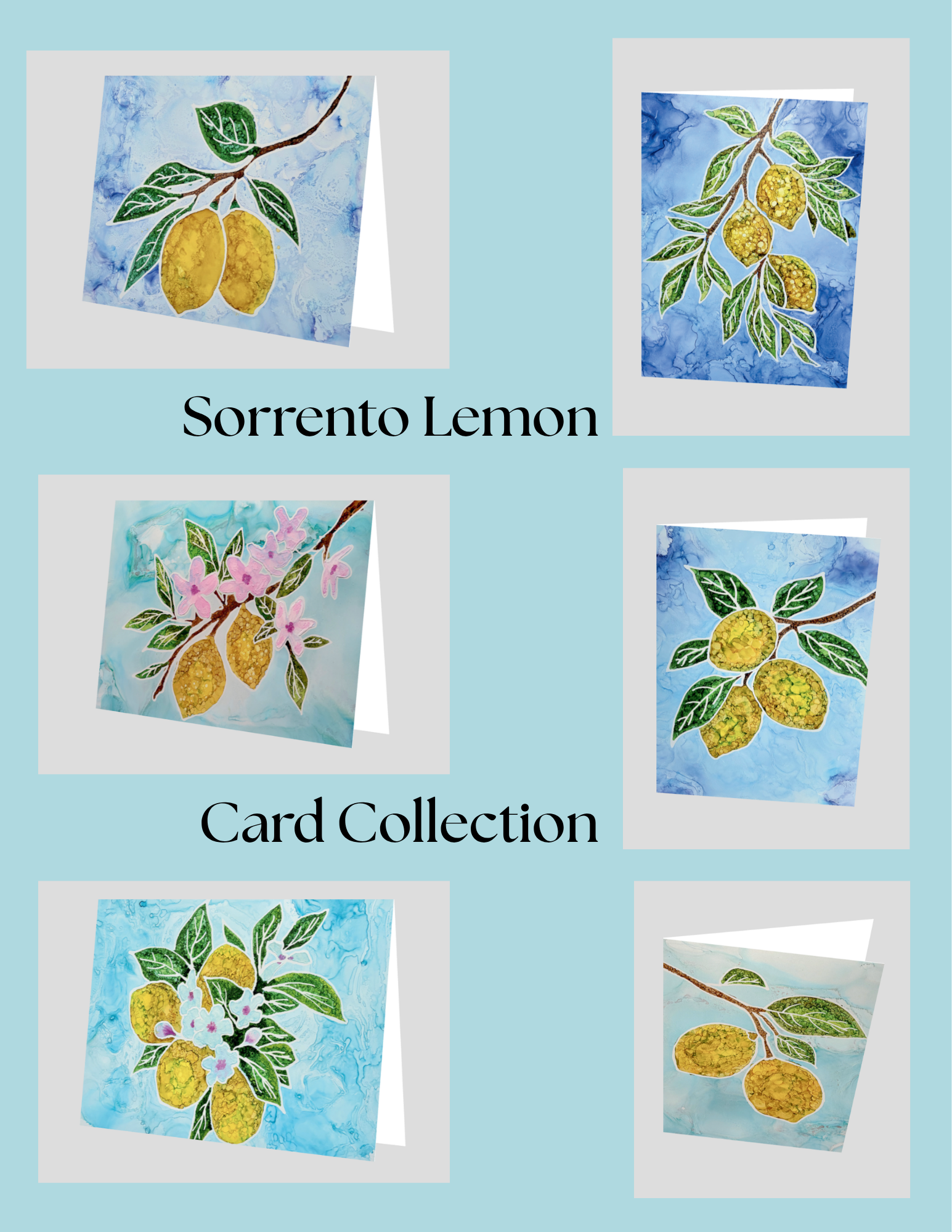 Sorrento Lemon Card Set