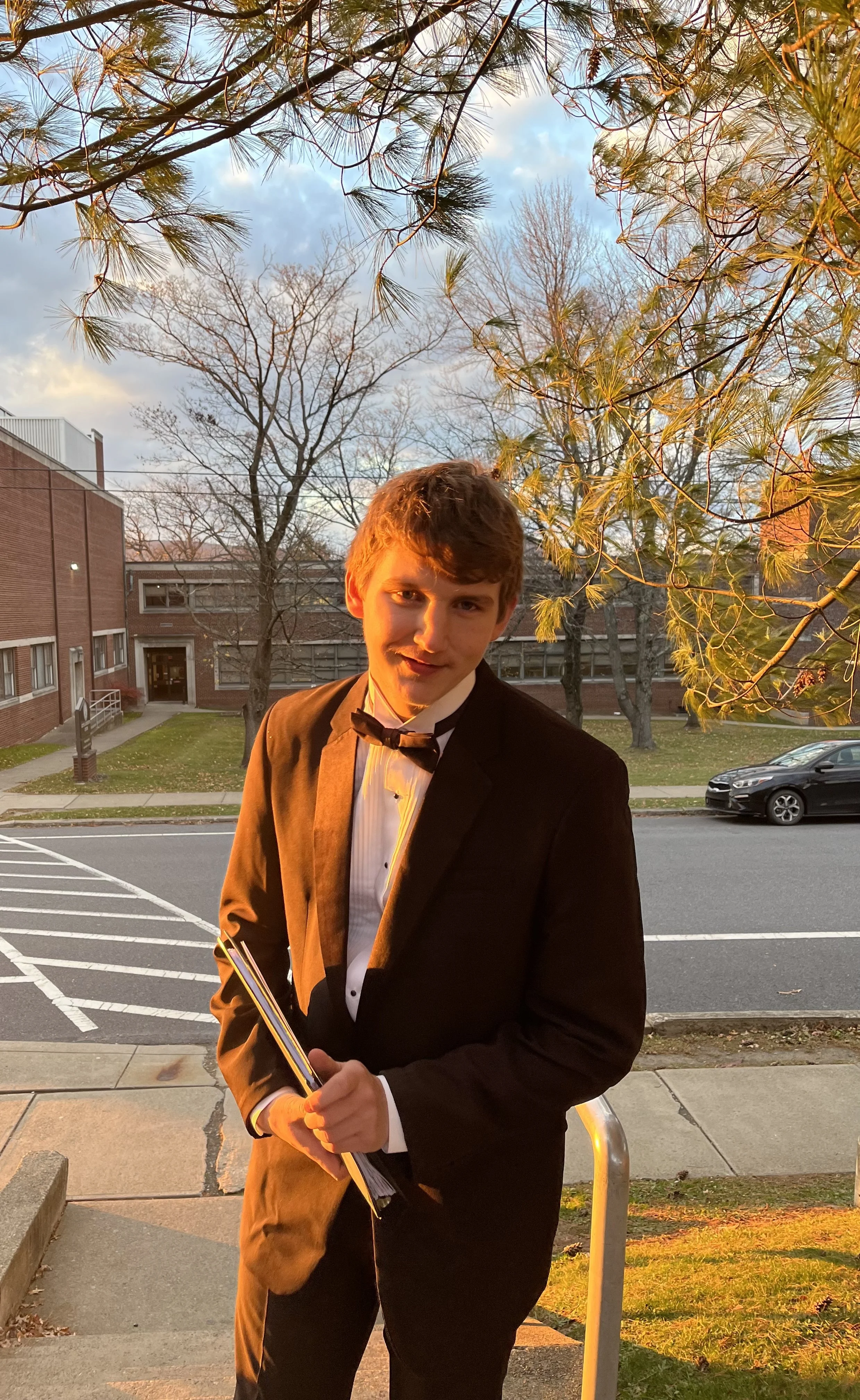 CJ Wheeland following his performance in a choral concert.