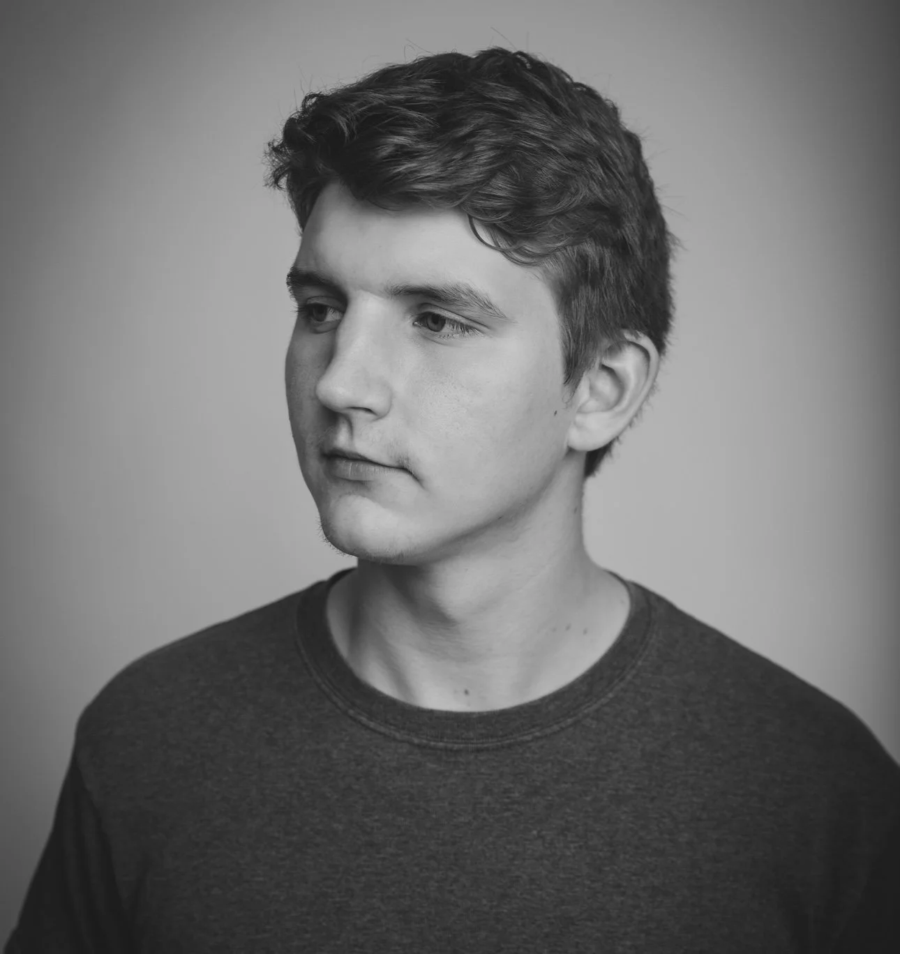 A basic black and white headshot of CJ Wheeland.