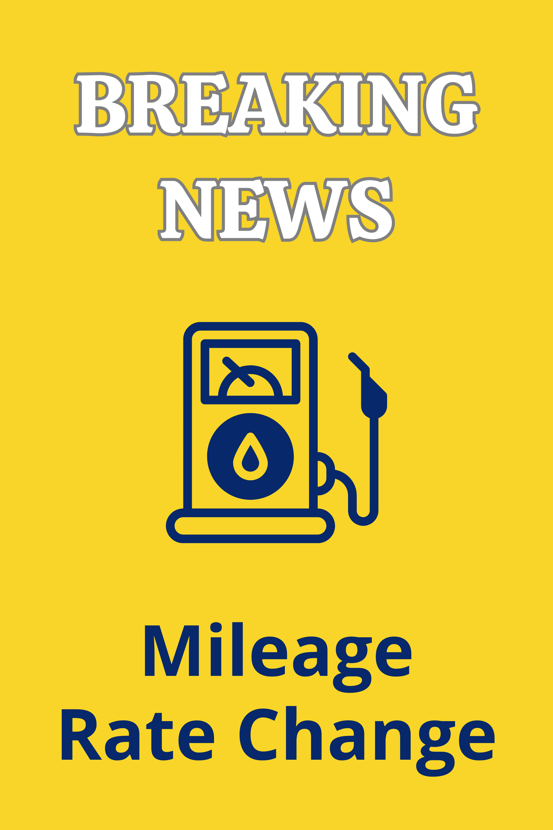 New mileage rate as of July 1, 2026