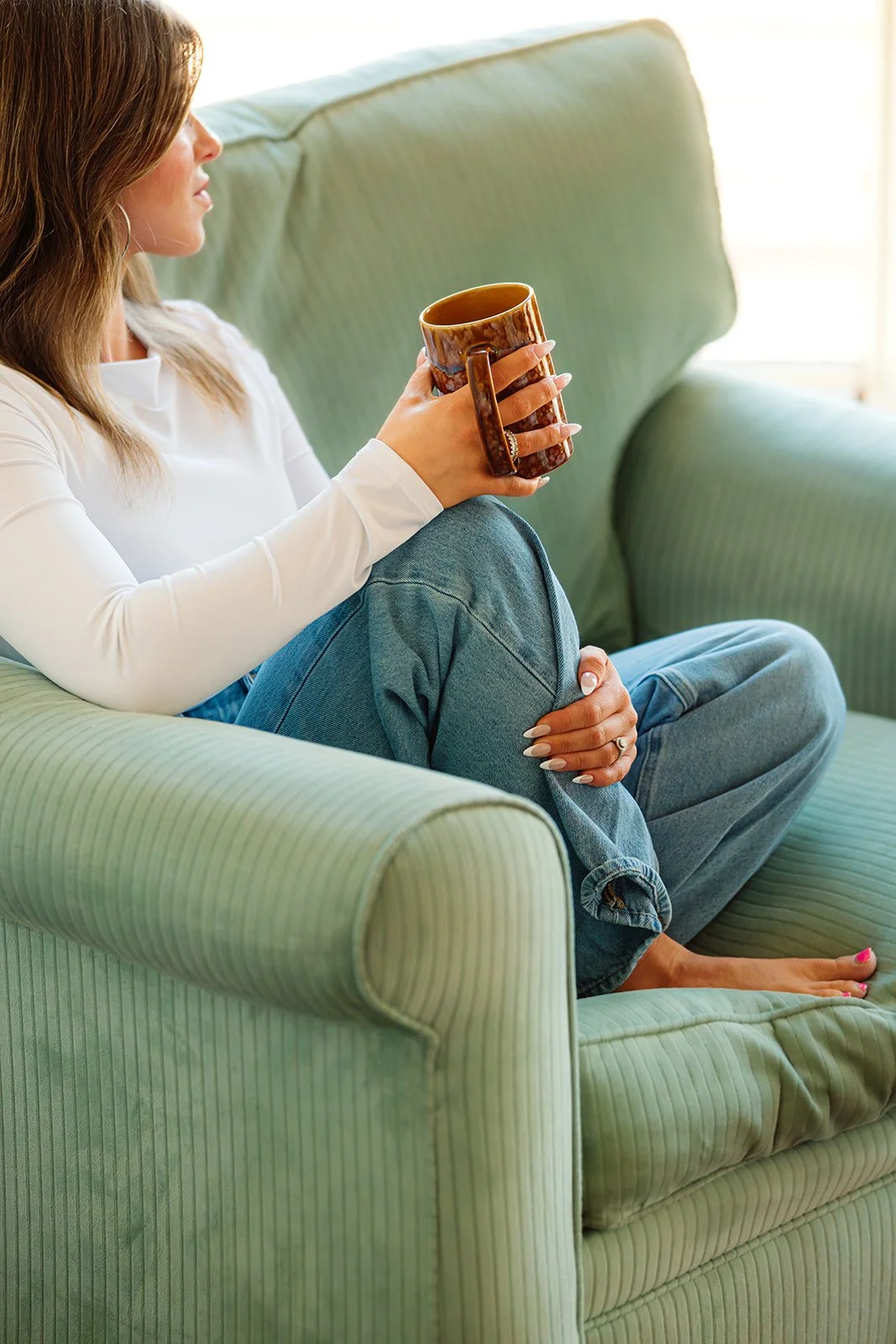 Therapist Ally Stuckless in her counseling office