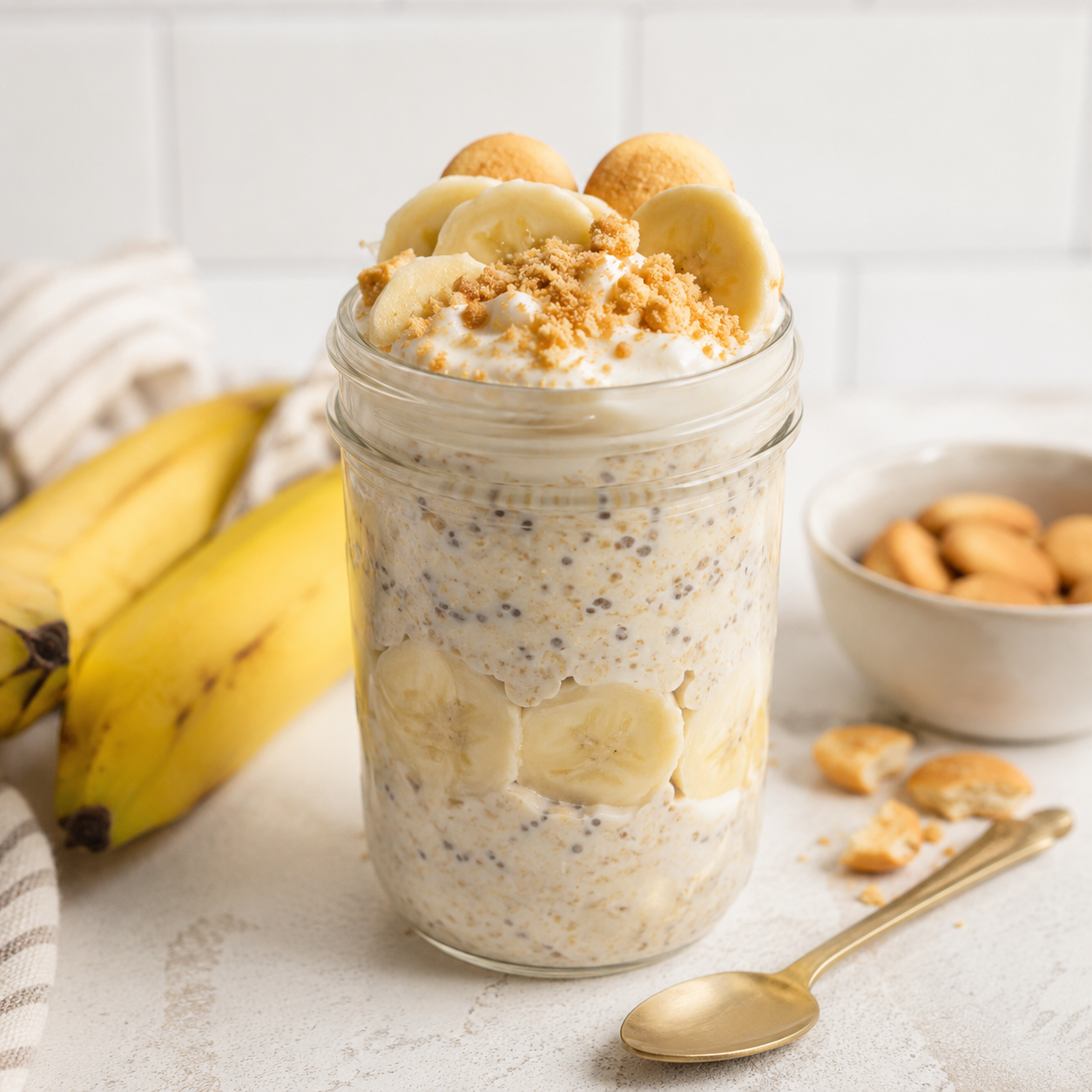 Banana Cream Pie Overnight oats