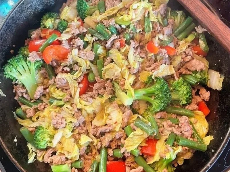 Easy Ground Pork Stir Fry