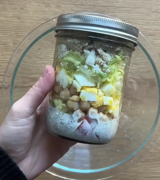 Easy Protein Jar Salad