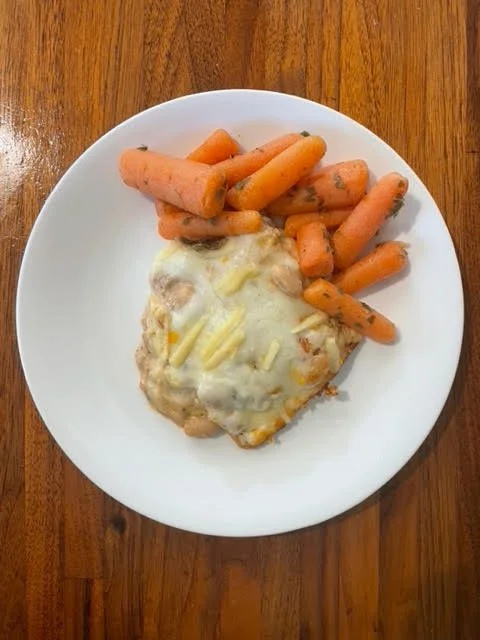 Bean and Tortilla Casserole with Cilantro Lime Carrots