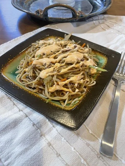 Ginger Beef Yakisoba Stir Fry