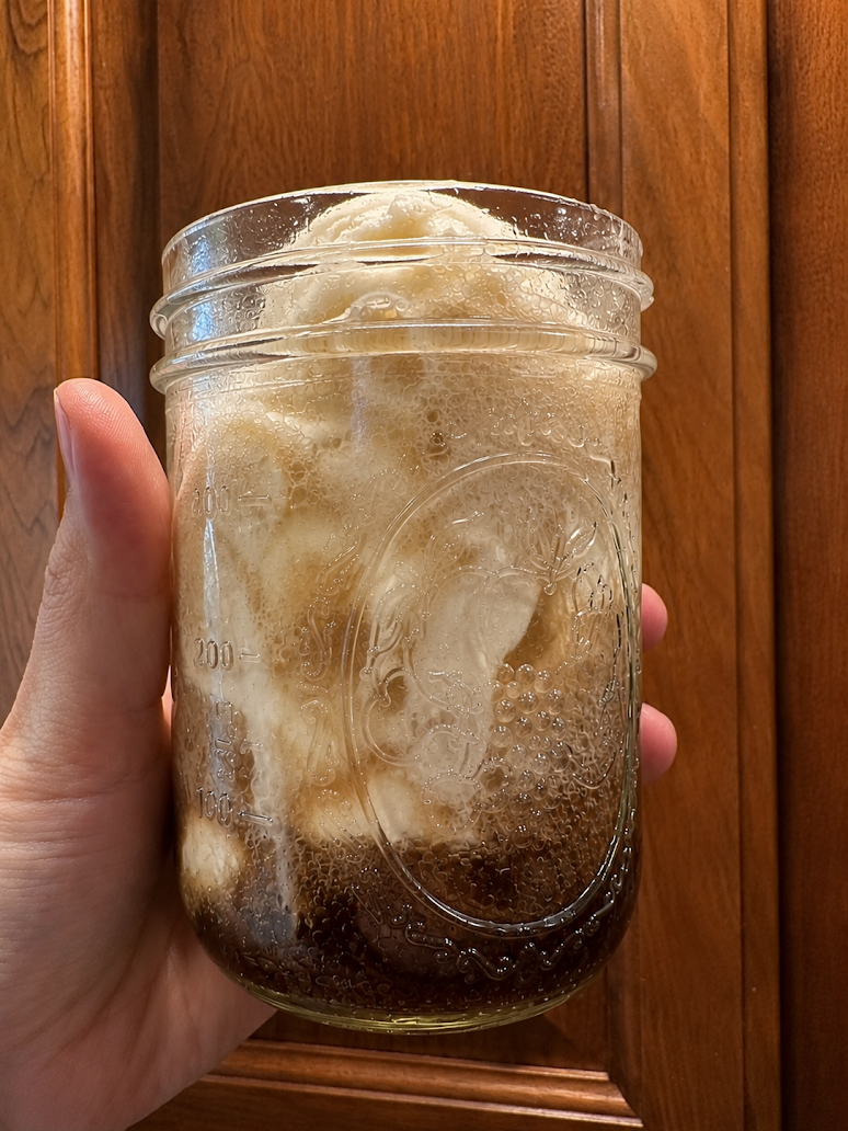 Homemade Root Beer Float with Ice Cream…in a Bag!