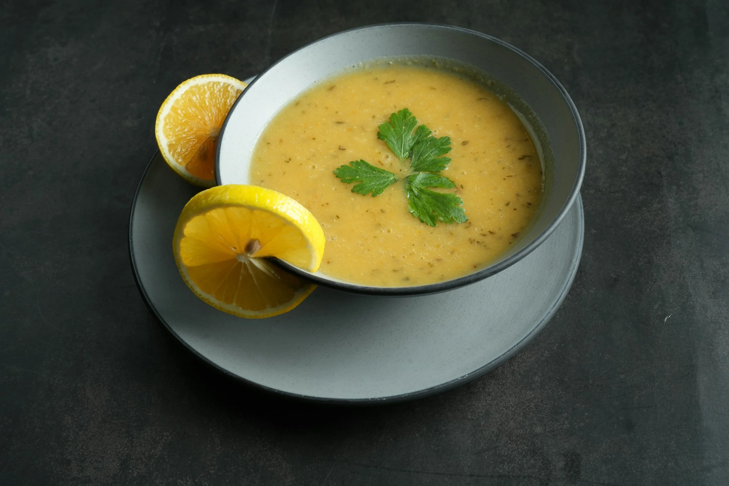 Lemony Lentil &amp; Chard Soup