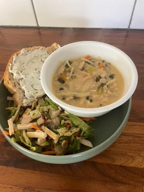 Creamy Chicken &amp; Pasta Soup