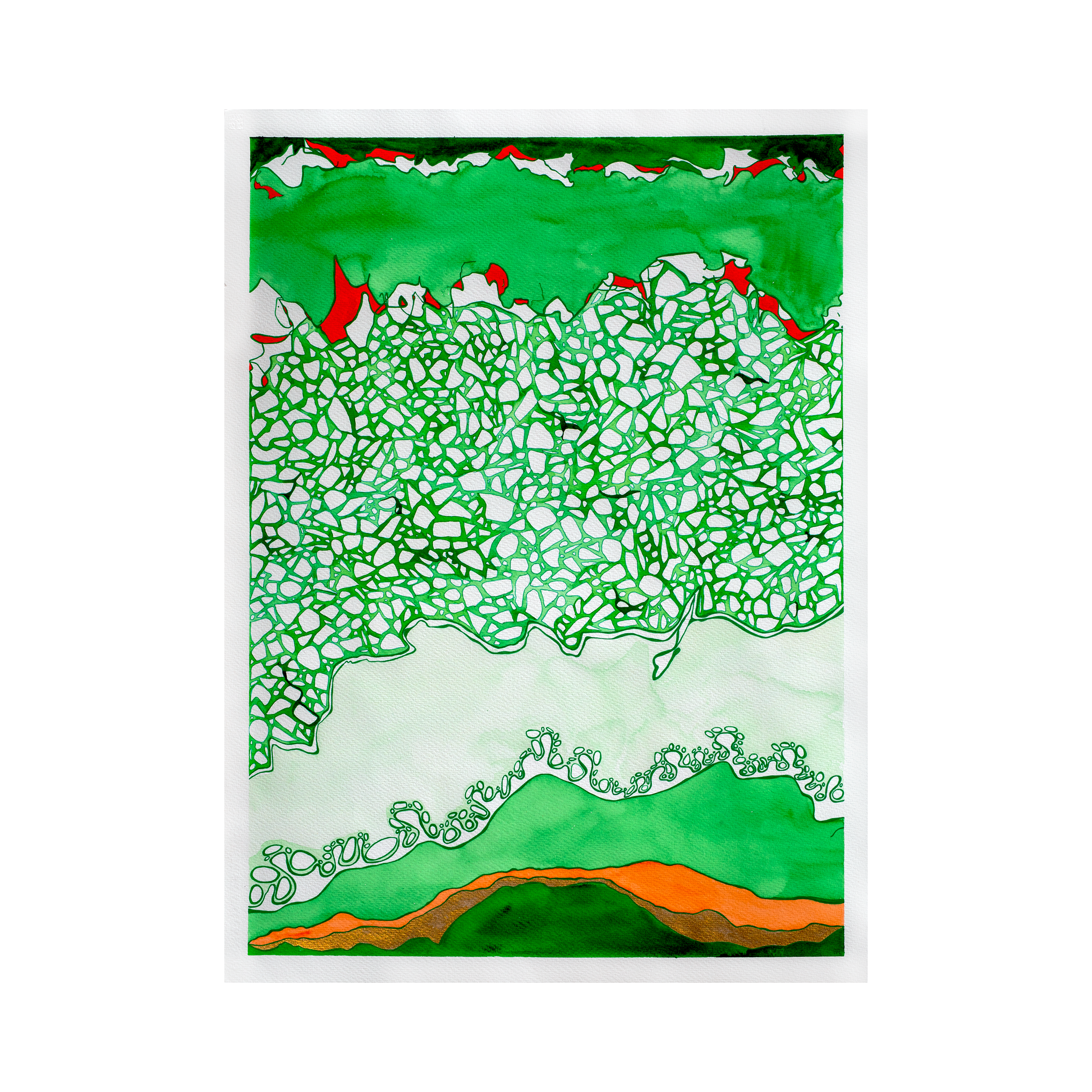 Green Pools #2 (56 x 76cm)