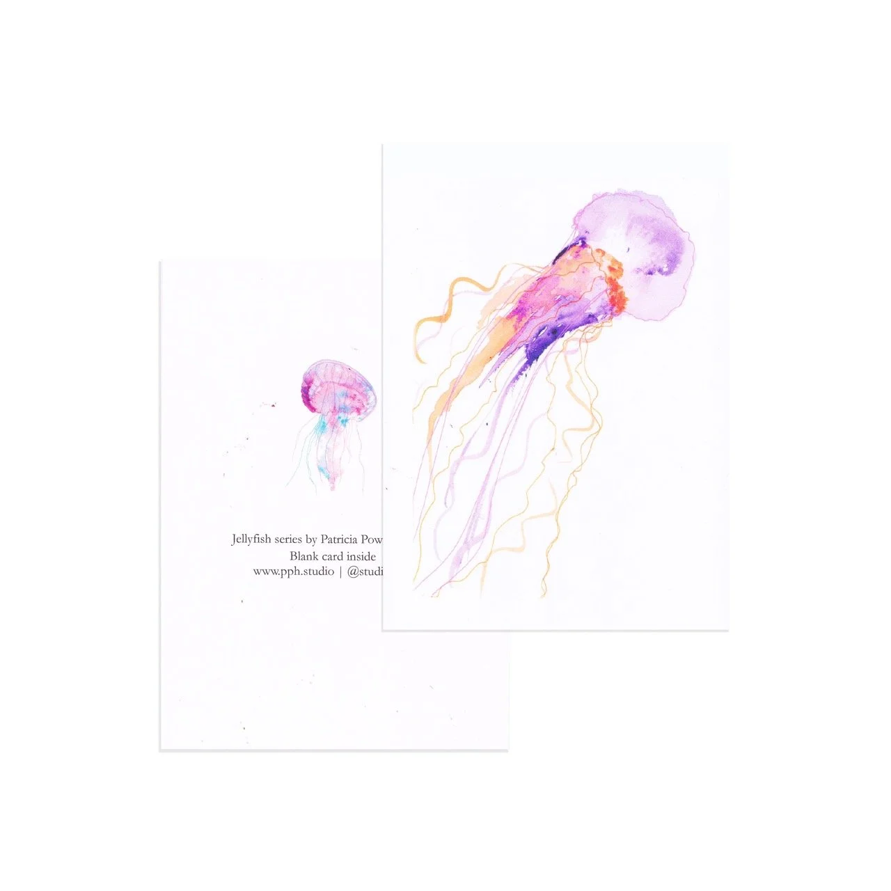 Jellyfish Series - Greeting Cards (Set of 8)
