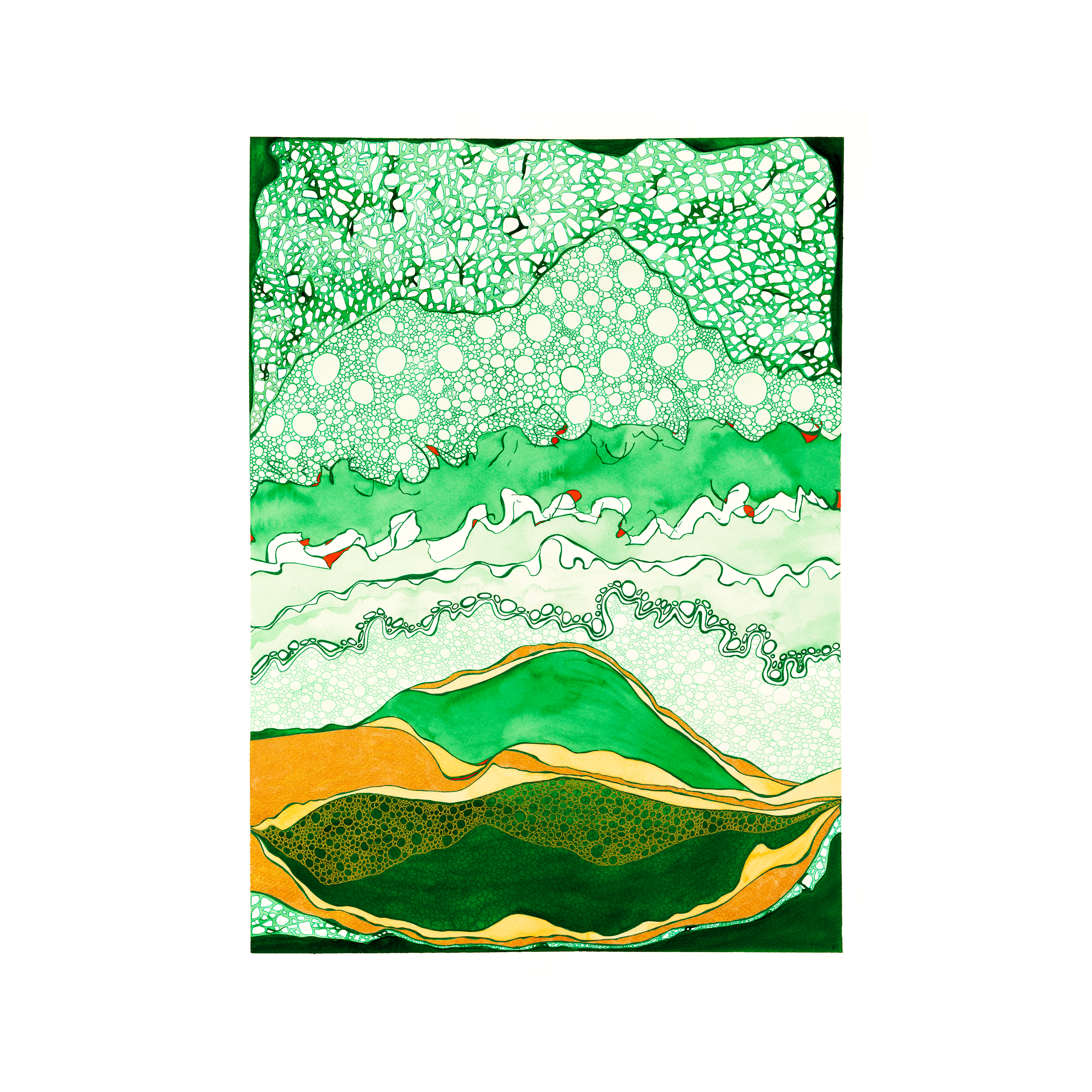 Green Pools #1 (56 x 76cm)