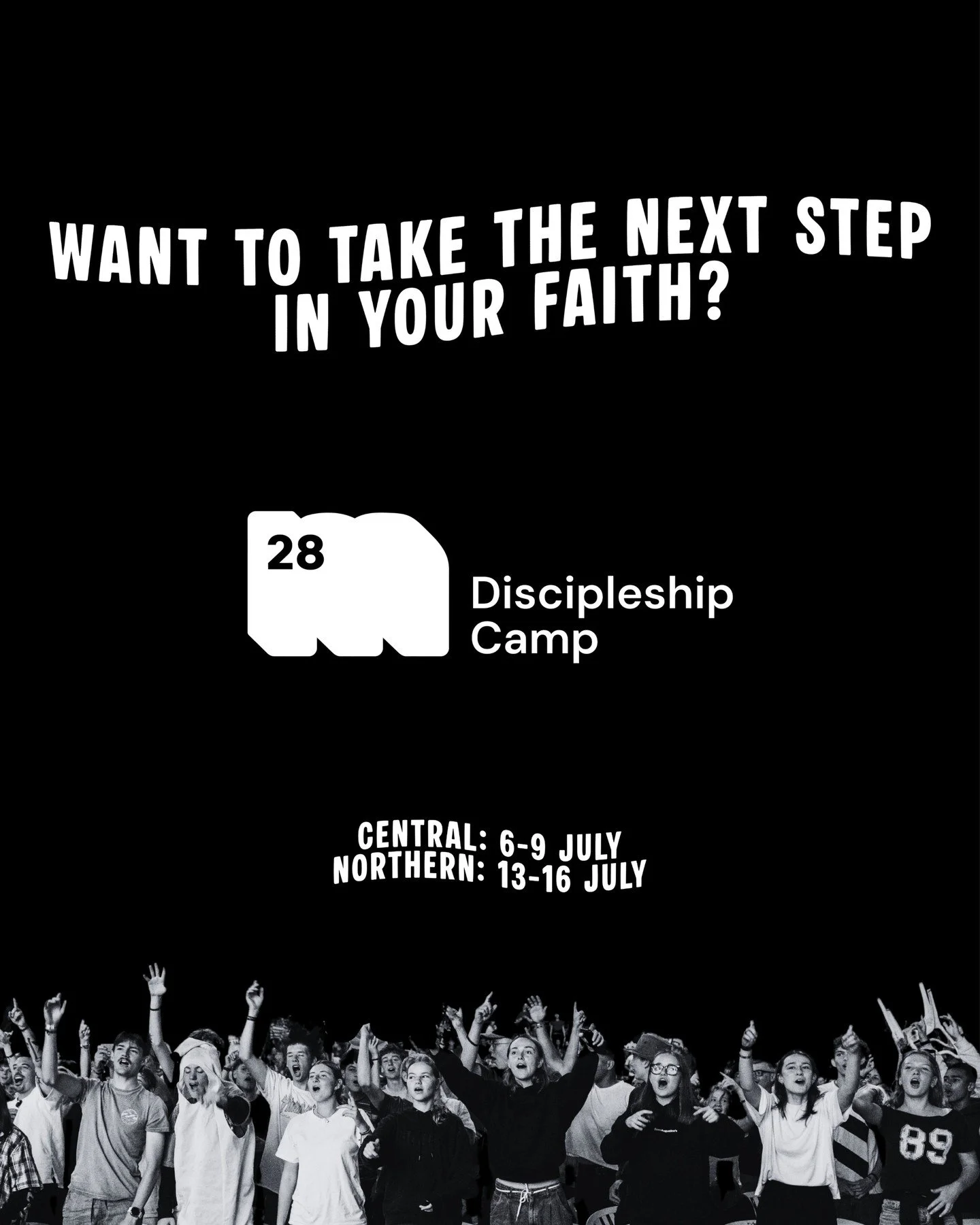 Are you Year 11&ndash;13 in the North Island and thinking about your next step in faith?

M28 Discipleship Camp is designed to help you do just that.

It&rsquo;s a few days away from normal life to encounter Jesus, grow as a disciple, and be equipped