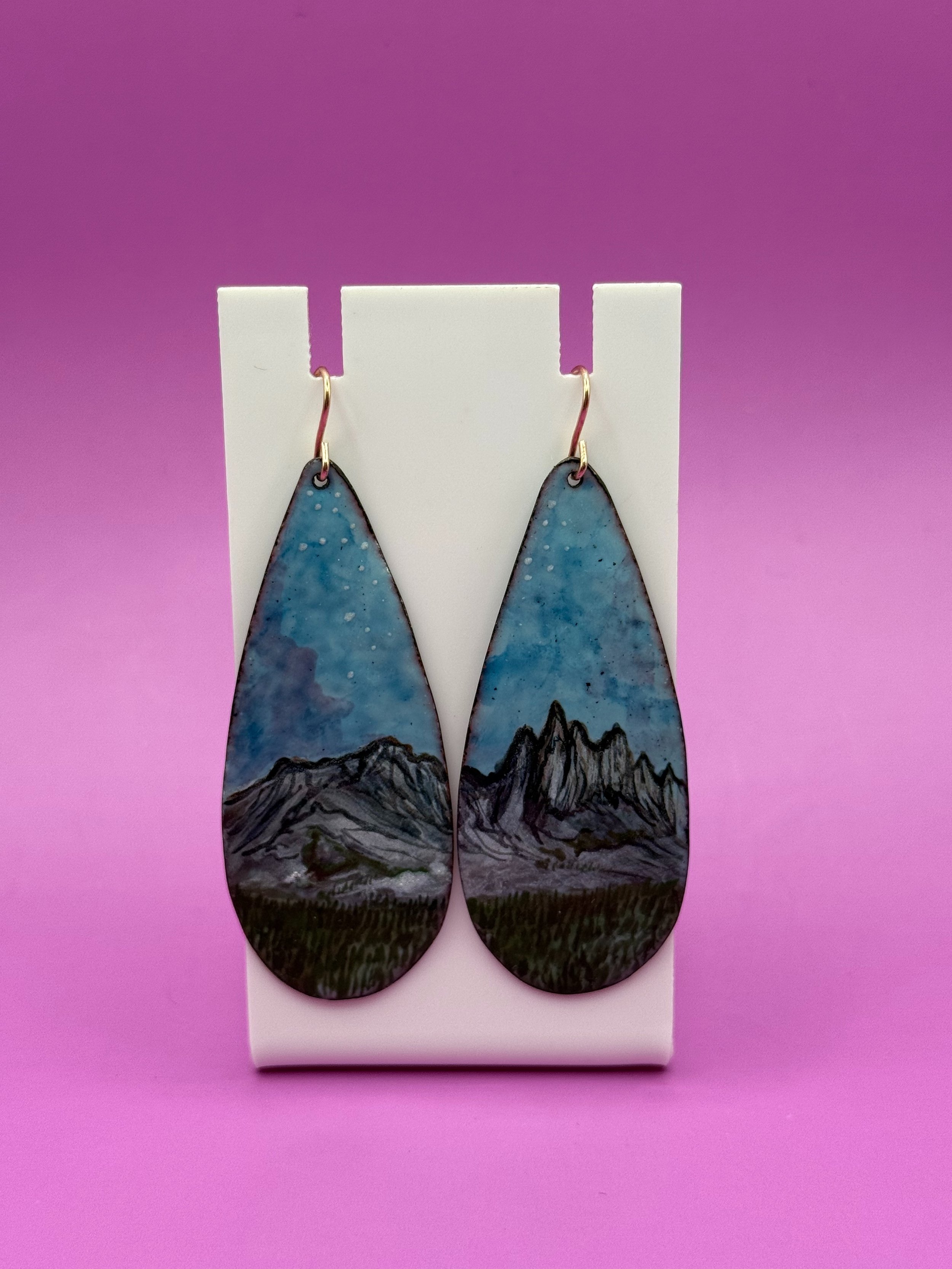 Mammoth Minarets Landscape Earrings