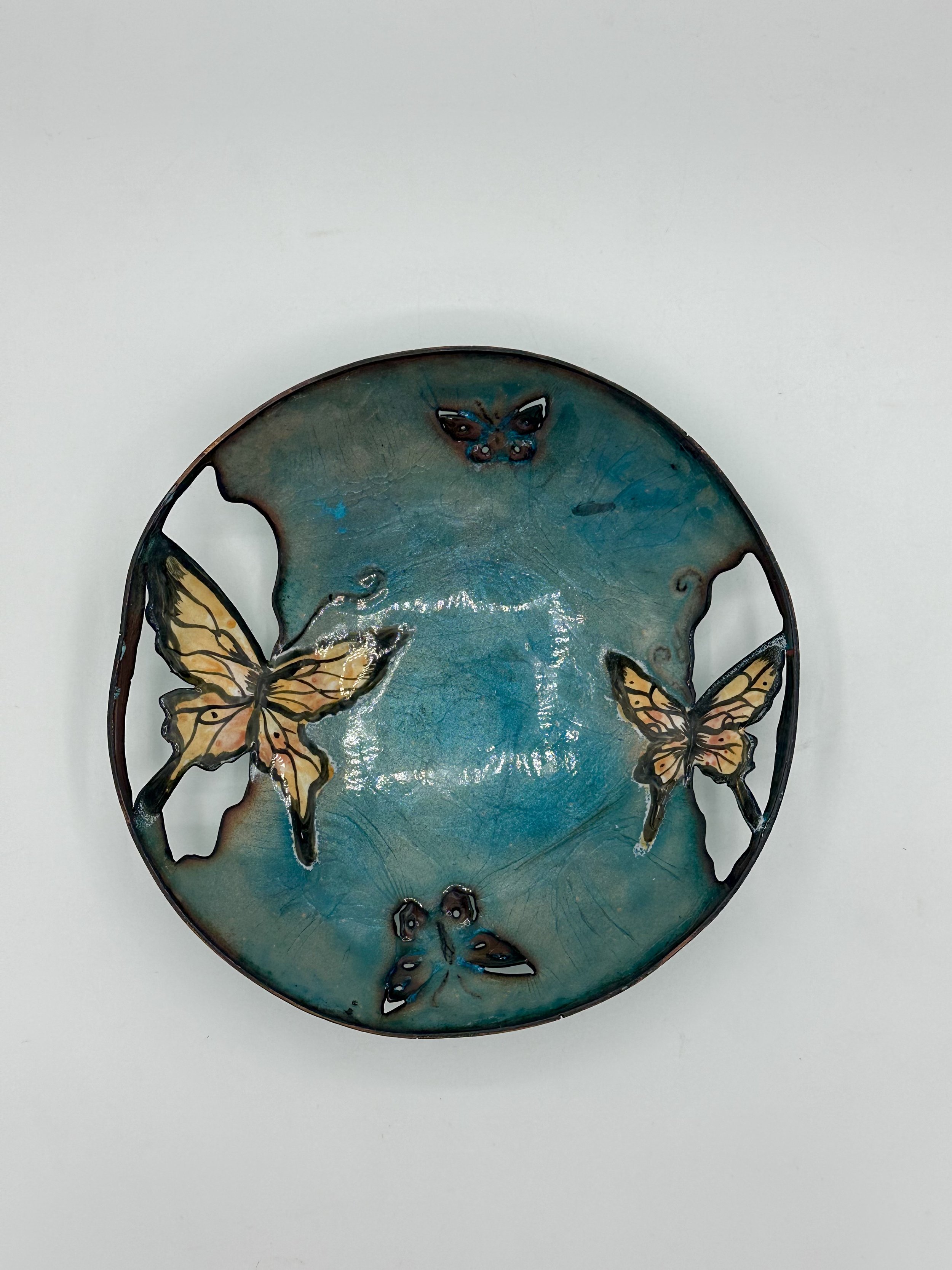 Butterfly Enamel Bowl