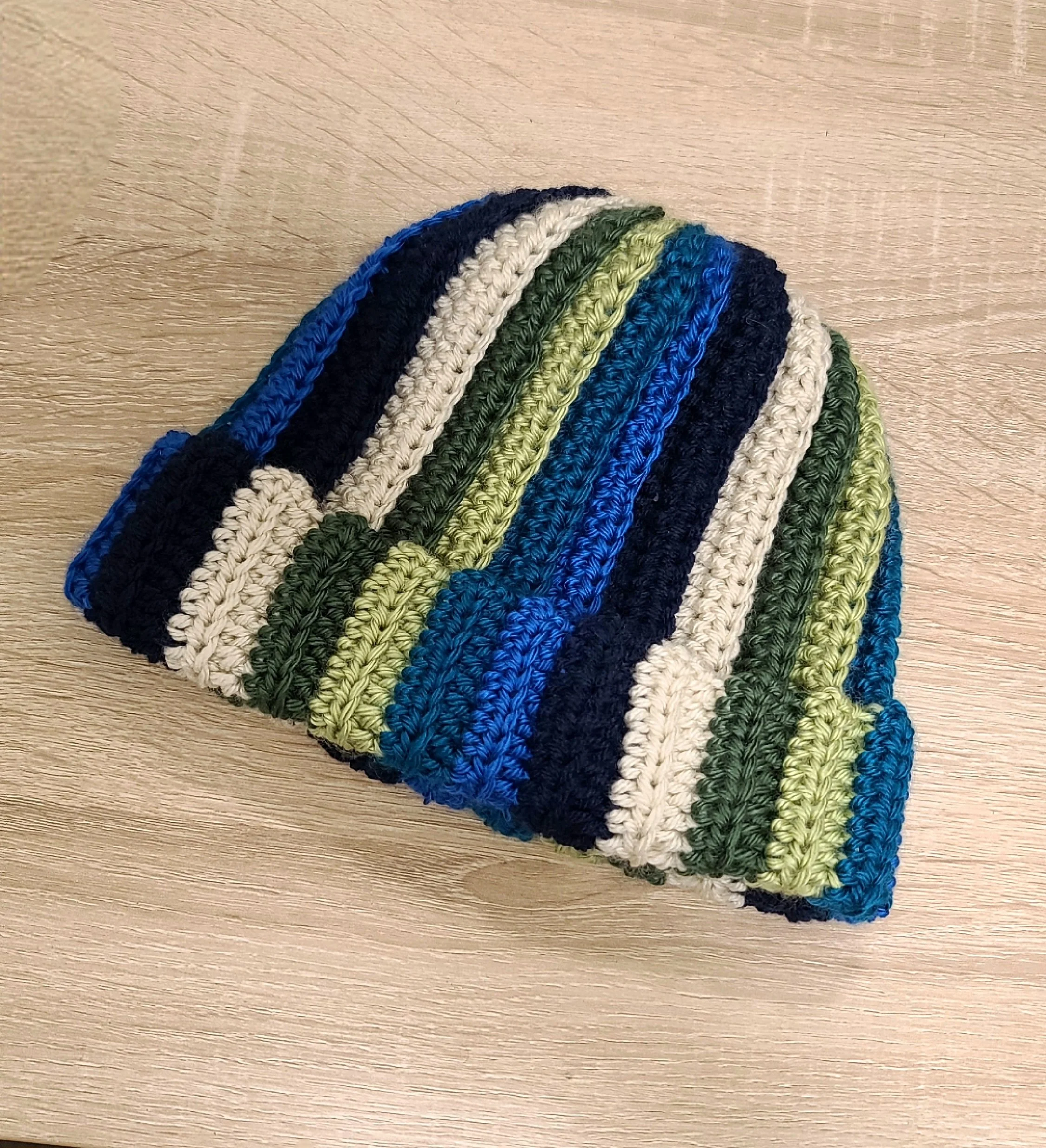 Blue Cucumber Ribbed Beanie