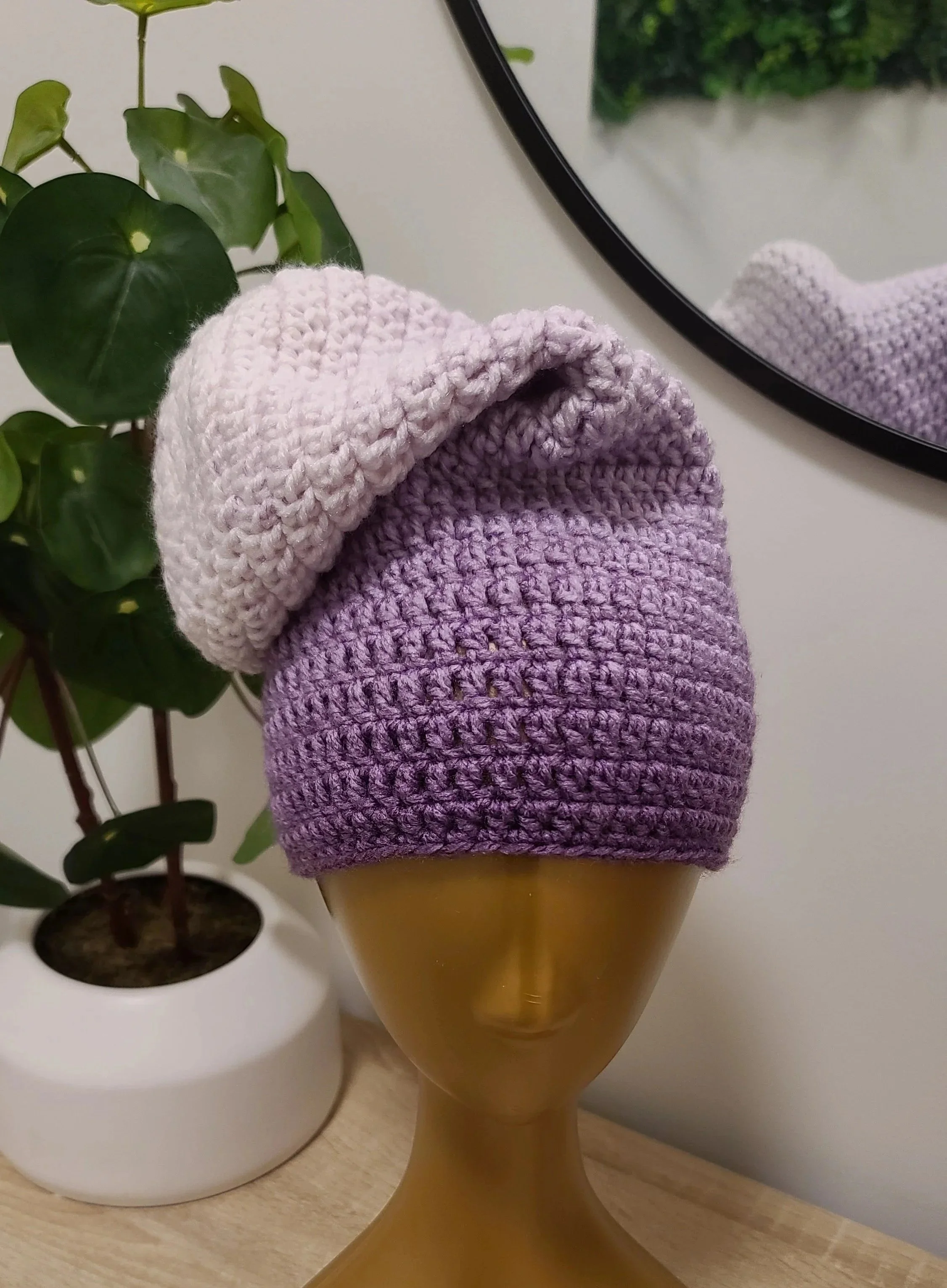 Lavender Lush Slouch Beanie