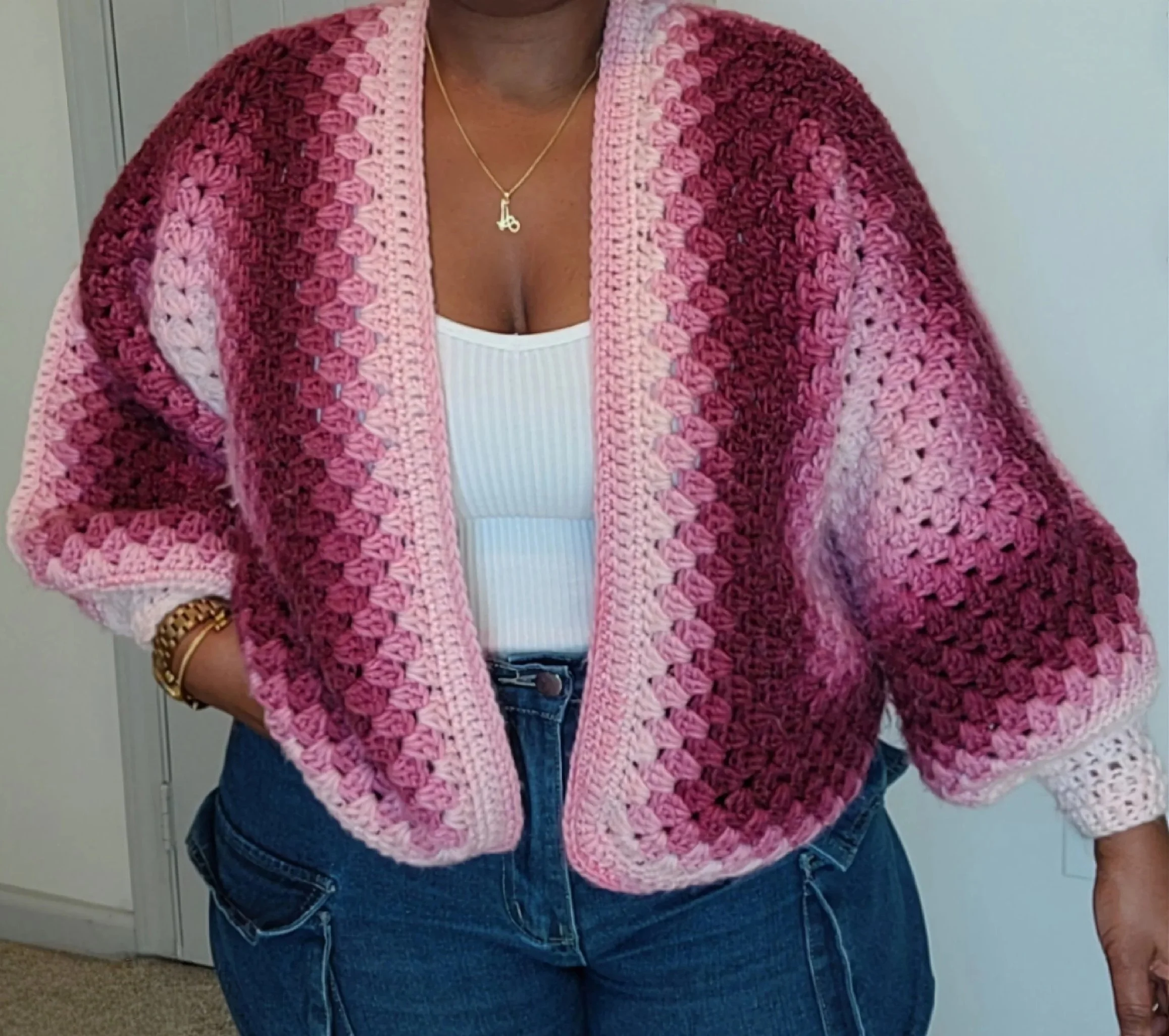 Crochet Hexagon Cardigan