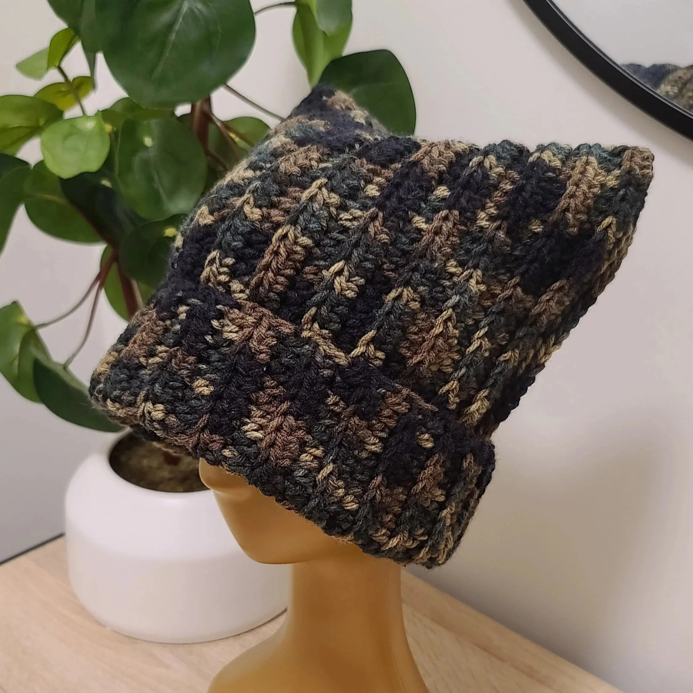 Camouflage Cat Beanie