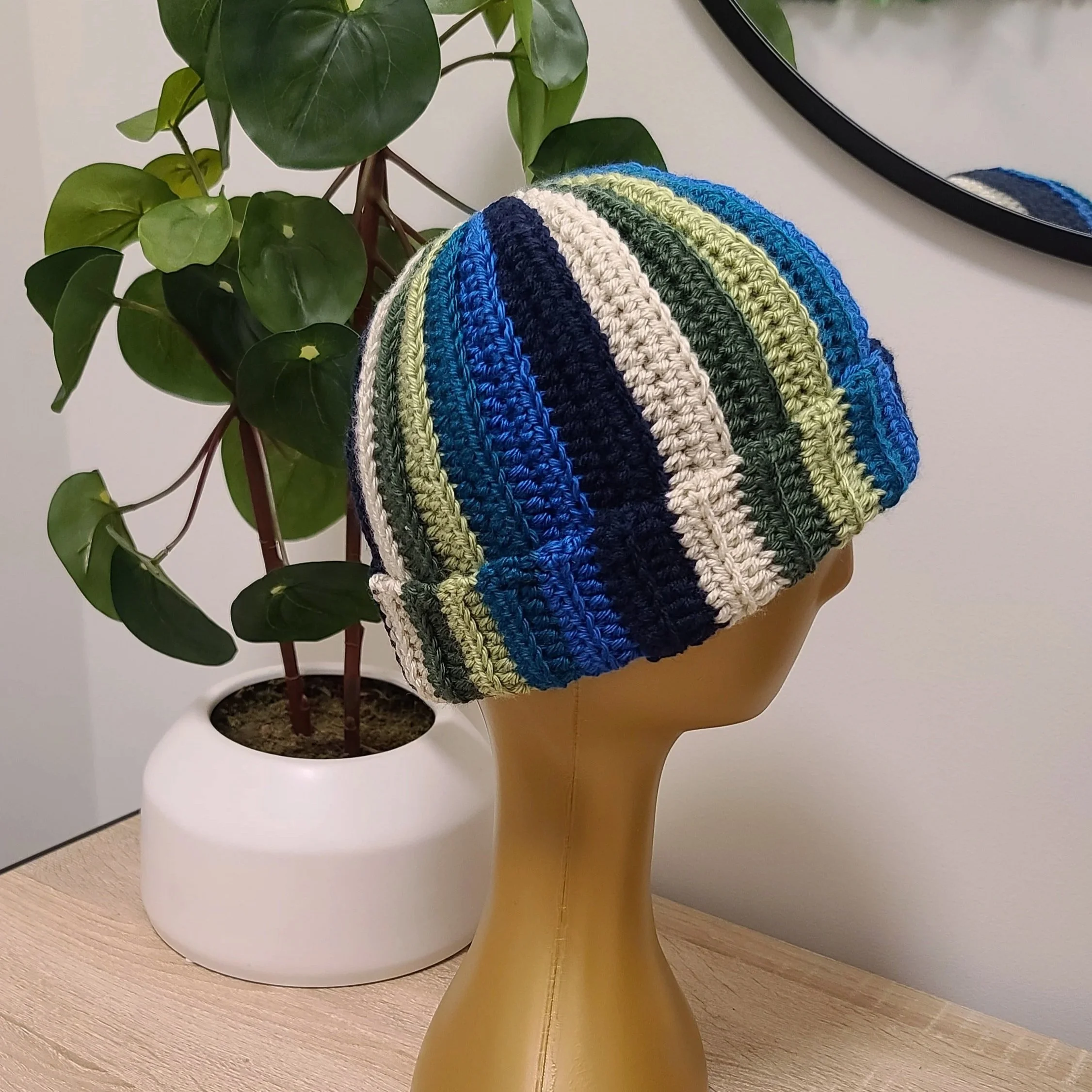 Blue Cucumber Beanie 3