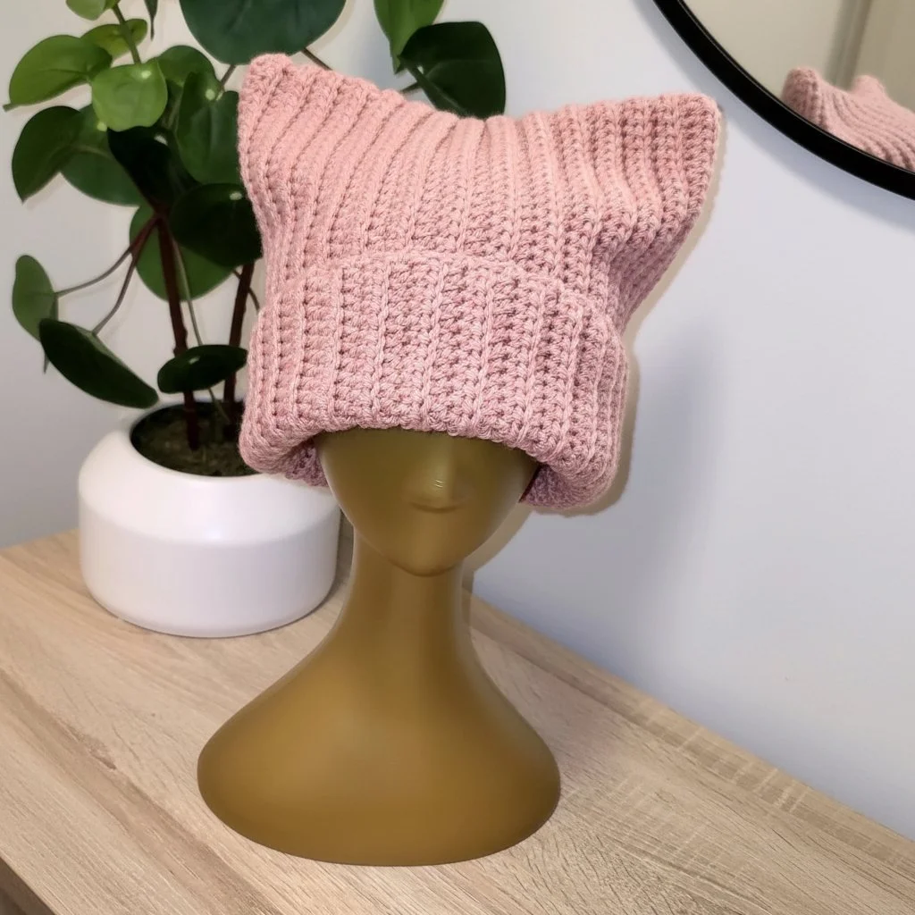 Pink Ribbed Cat Beanie 2.jpg