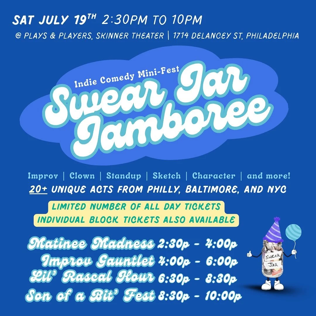UPDATED SCHEDULE! 

Been staring at a screen too long? We&rsquo;ve got the cure.
It&rsquo;s loud. It&rsquo;s chaotic. It&rsquo;s full of little freaks doing big bits.

🎟️ Swear Jar Jamboree
🗓️ Saturday | 2:30&ndash;10PM
📍 Plays &amp; Players - Ski