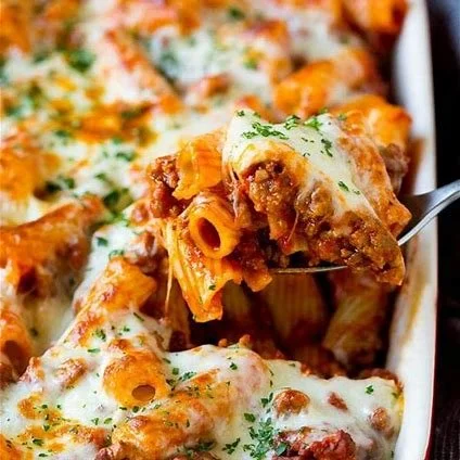 B: Casserole- Baked Bolognese Pasta