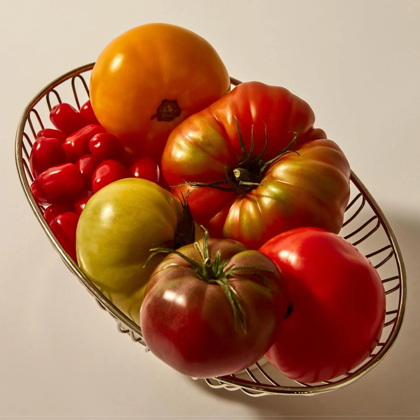 a bowl of tomatoes. a bowl of flavor.